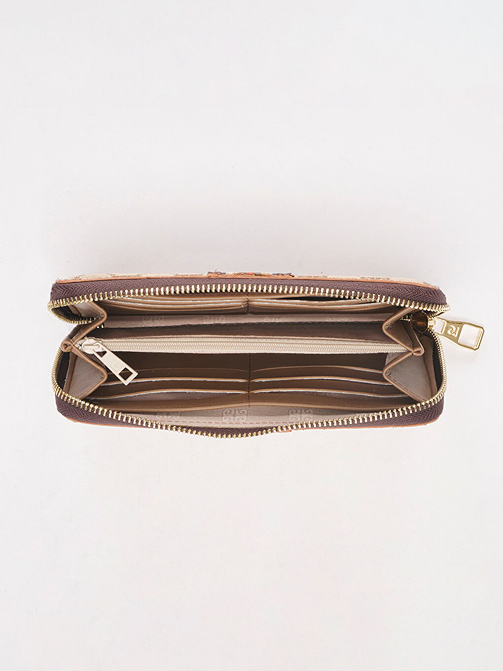 Kahverengi Desenli Kadın Cüzdan-3