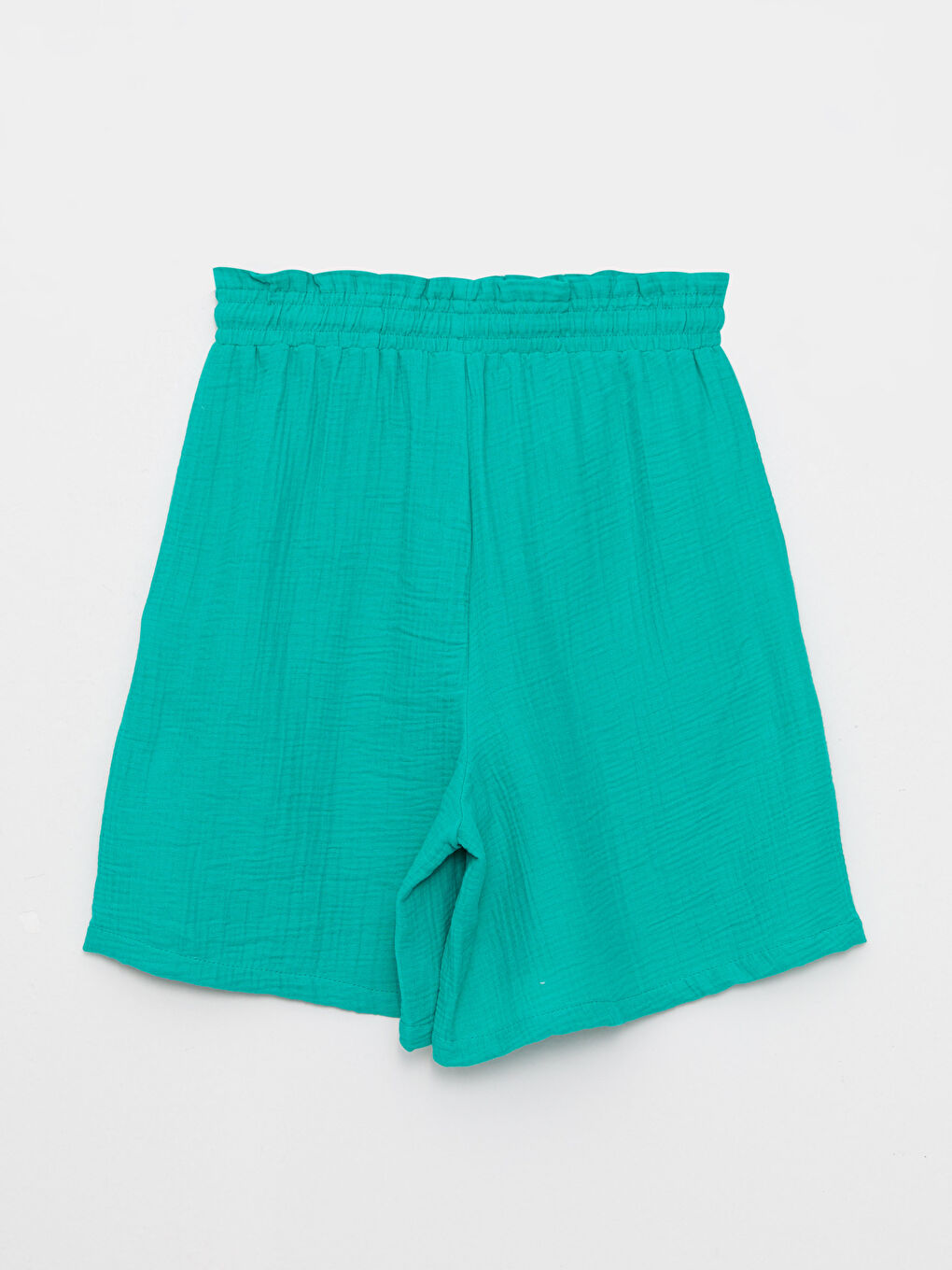 Women's Elasticated Waist Plain Shorts-6