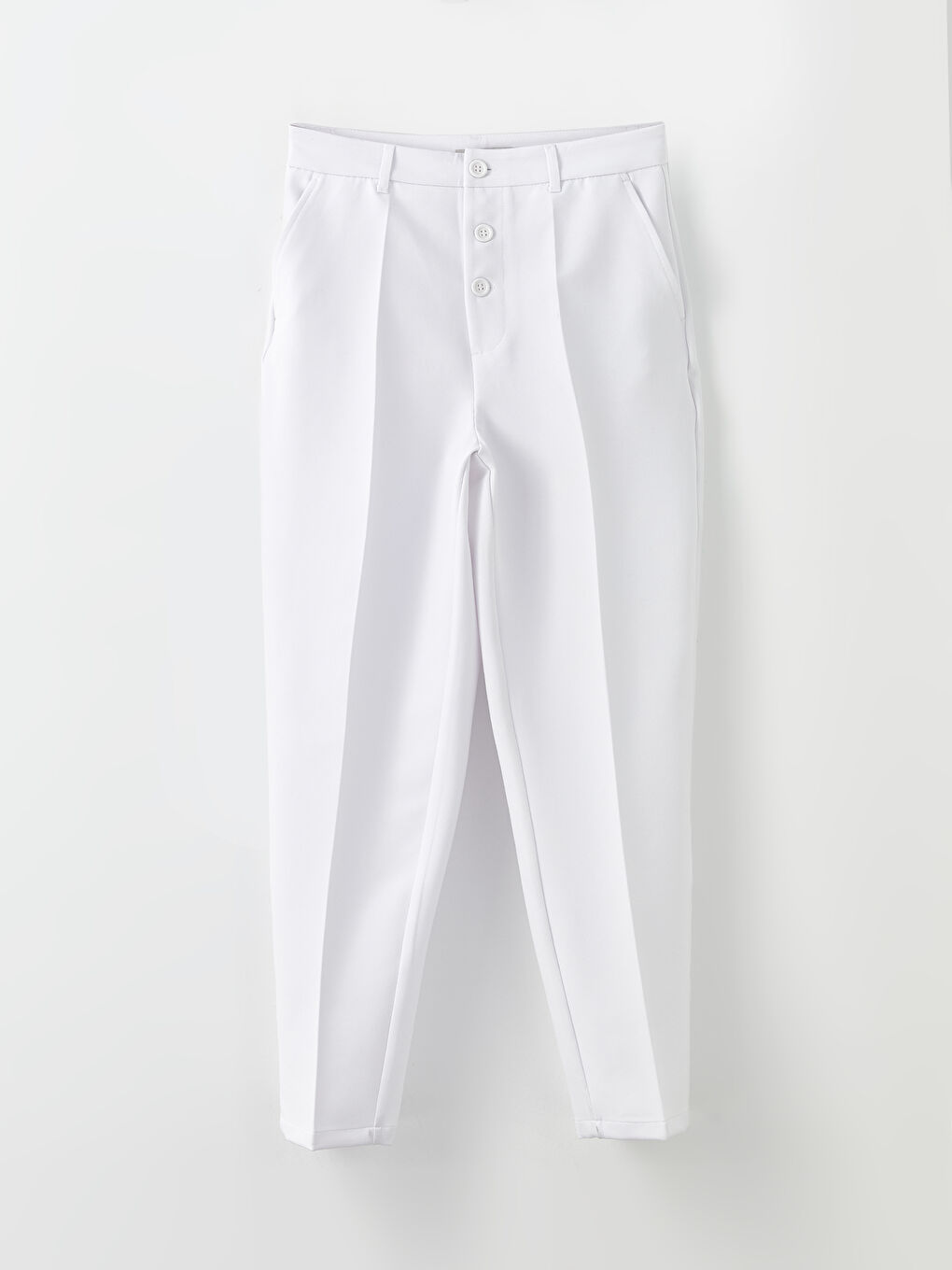 Standard Fit Regular Pocket Detailed Women's Trousers-5