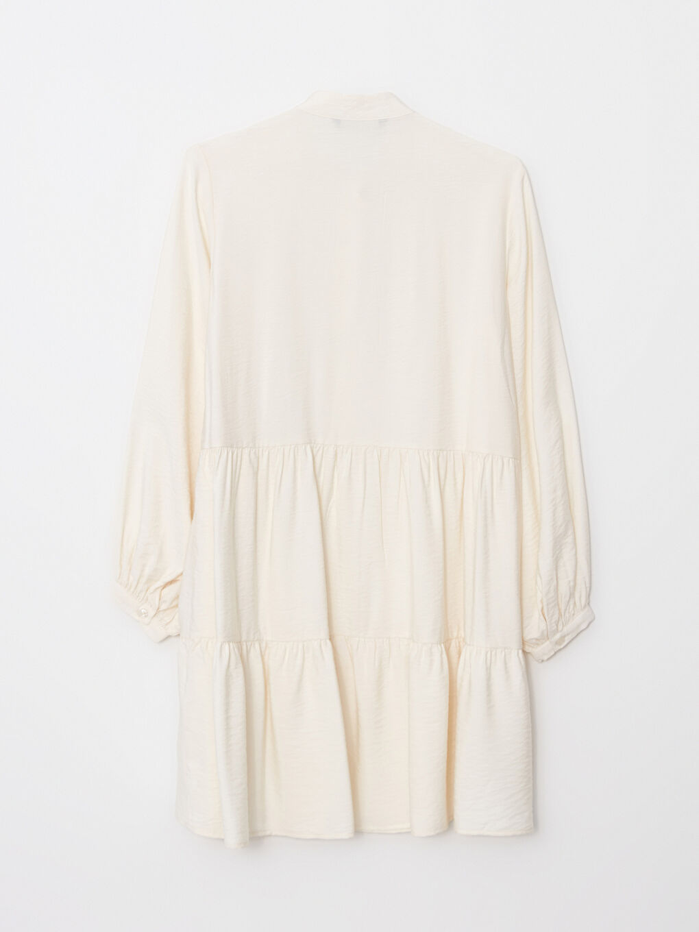 Funnel Neck Plain Long Sleeve Women's Tunic-5