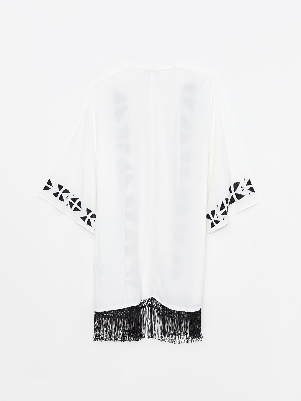 Shawl Collar Embroidered Viscose Women's Kimono -S2KN02Z8-S23
