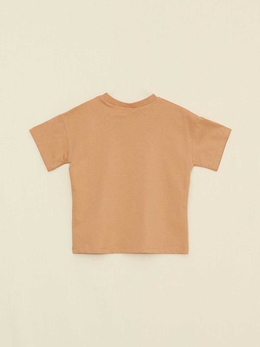 Crew Neck Short Sleeve Mickey Mouse Printed Baby Boys' T-Shirt-1