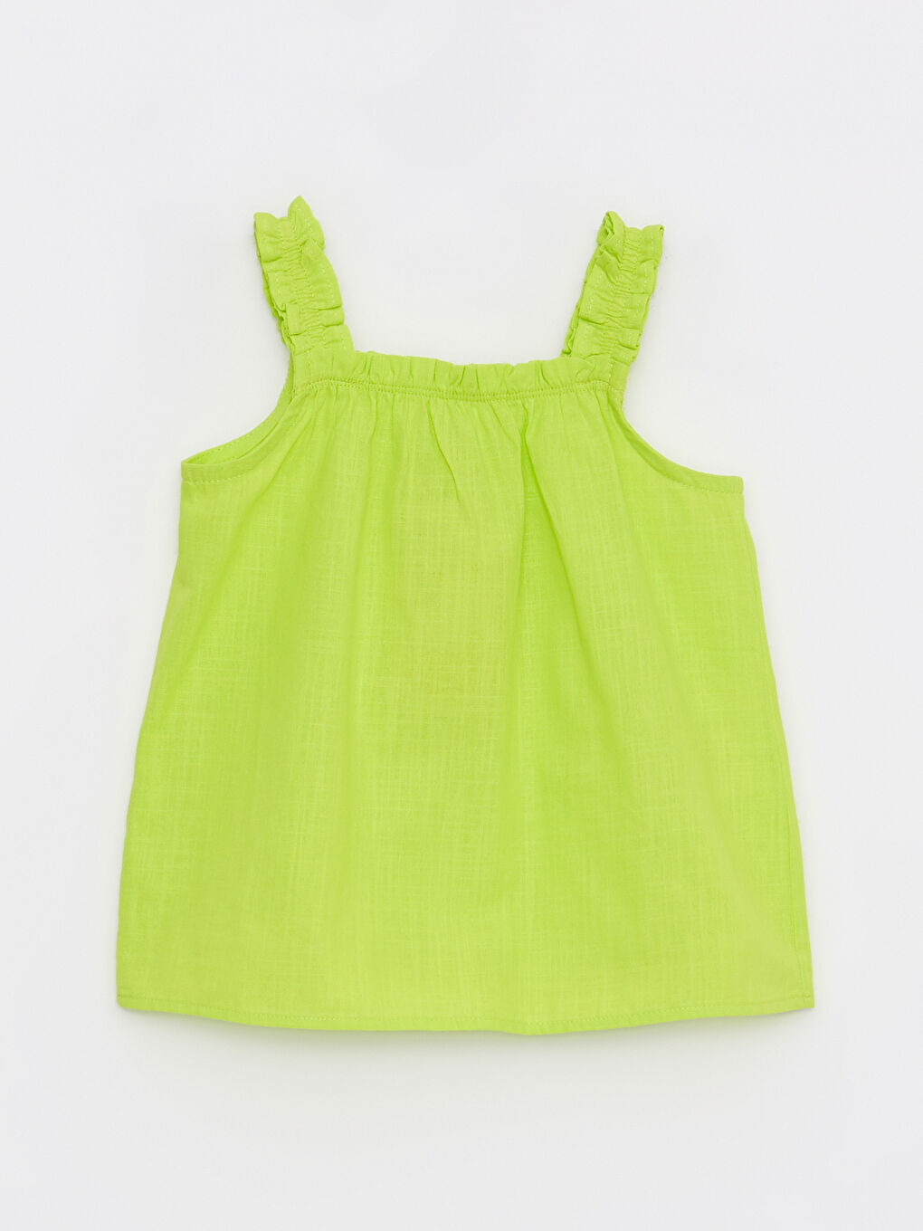 Bluză Simplă Fără Mâneci cu Guler Pătrat din Bumbac pentru Bebeluși Fete