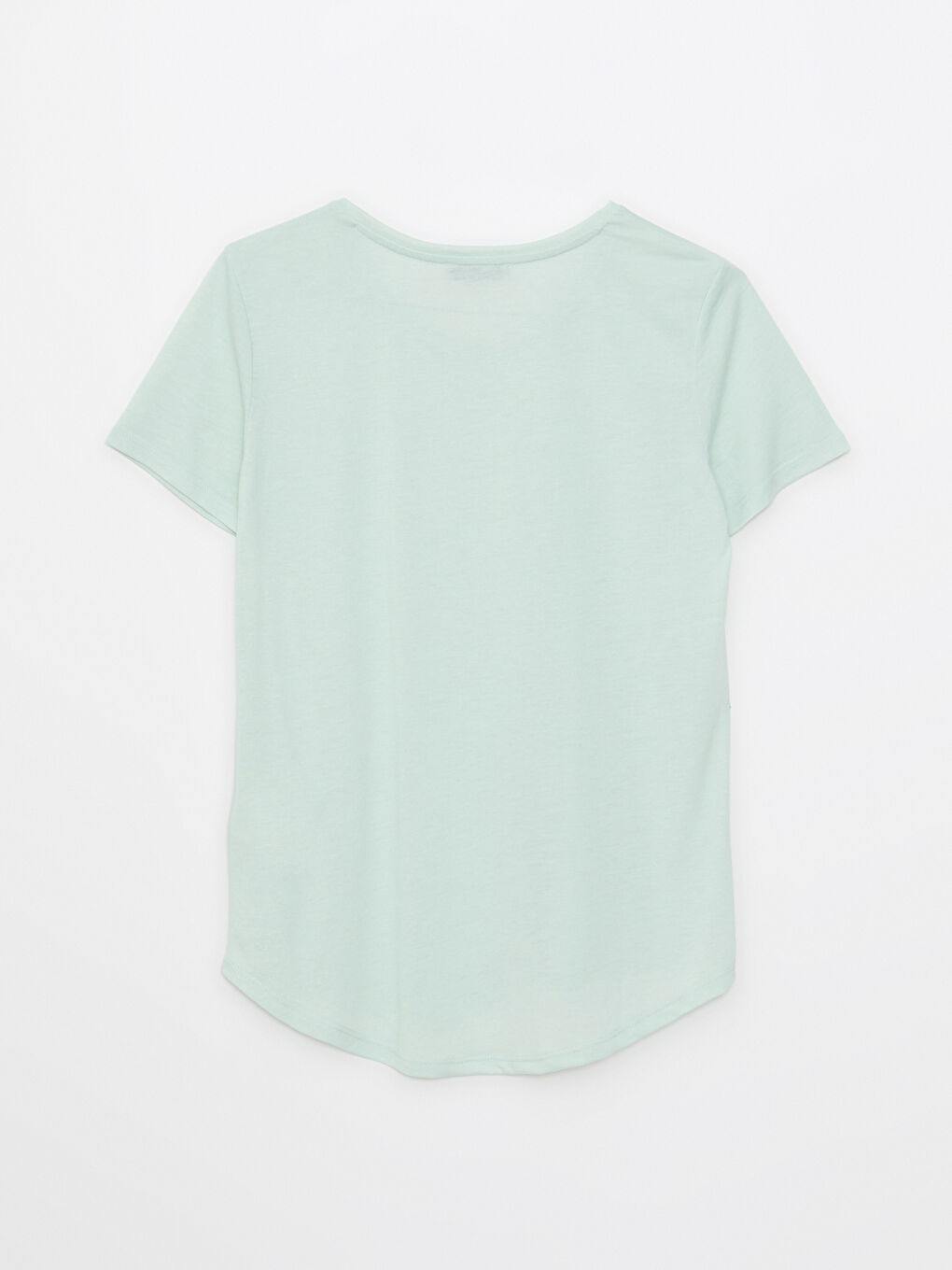 Rundhalsausschnitt Schlicht Kurzarm T-Shirt für Damen-6