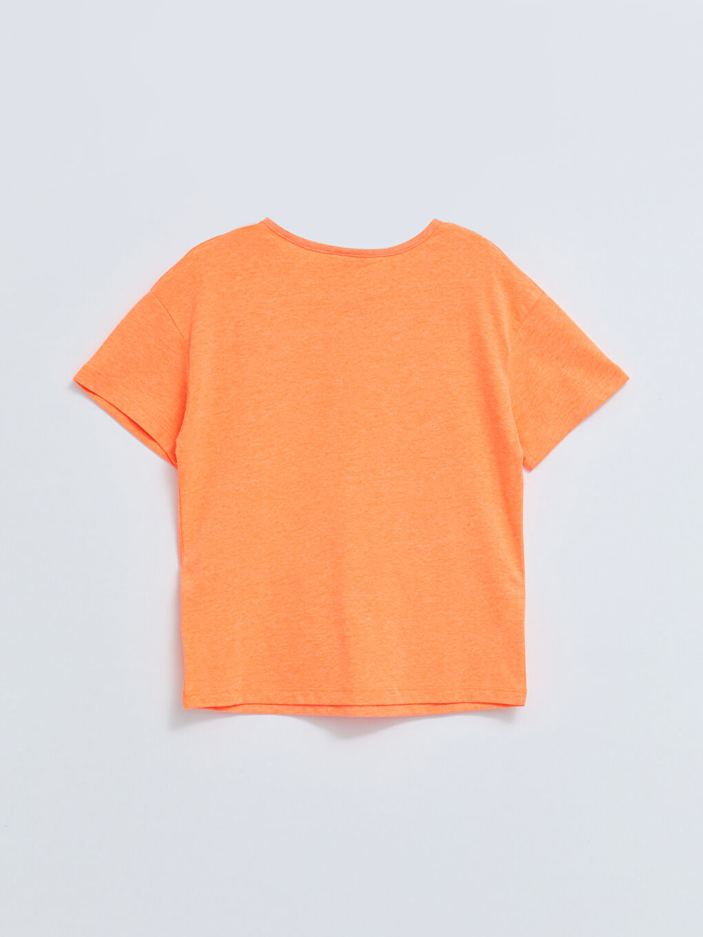 Crew Neck Printed Short Sleeve Girls' T-Shirt-1