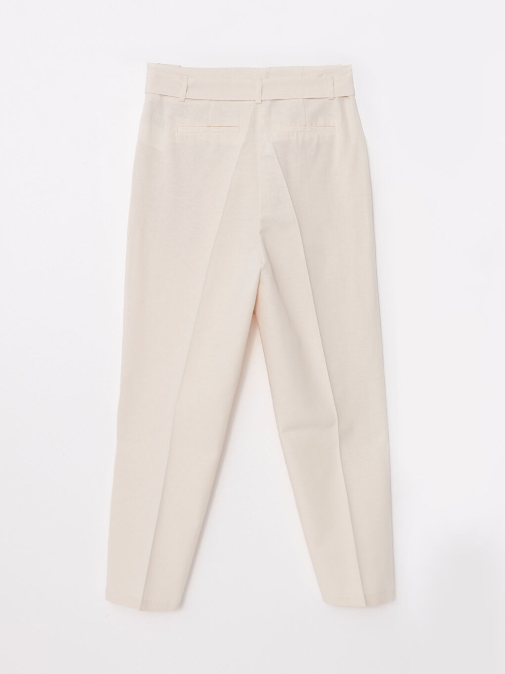 Gri Kadın Rahat Kalıp Düz Pantolon-9