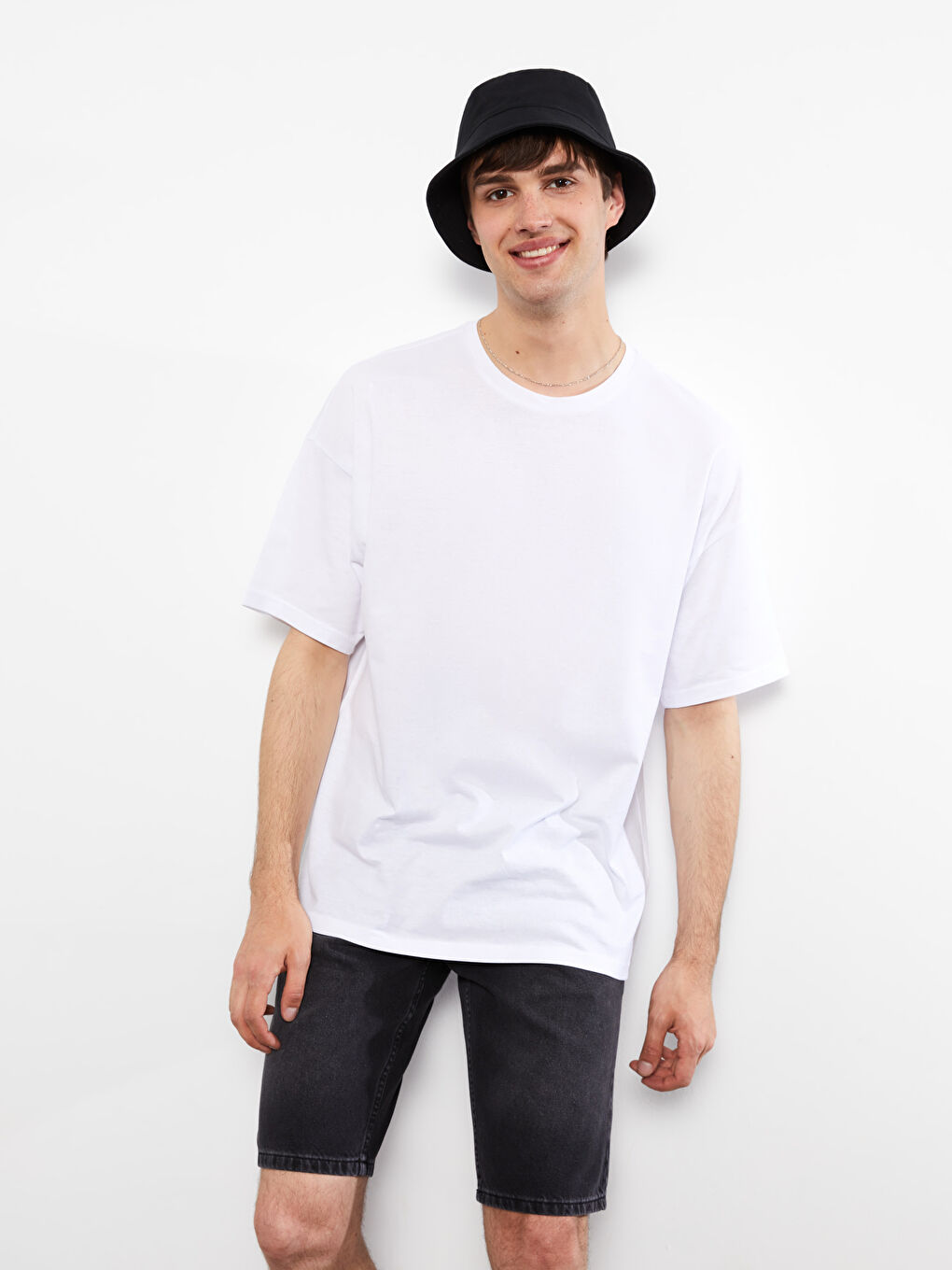 Панама мужская однотонная из хлопка