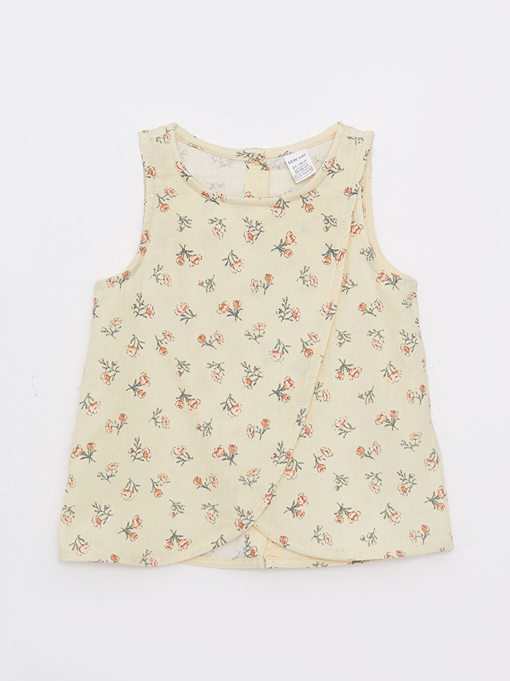 Blouse Bébé Fille Imprimée en Coton à Col Rond