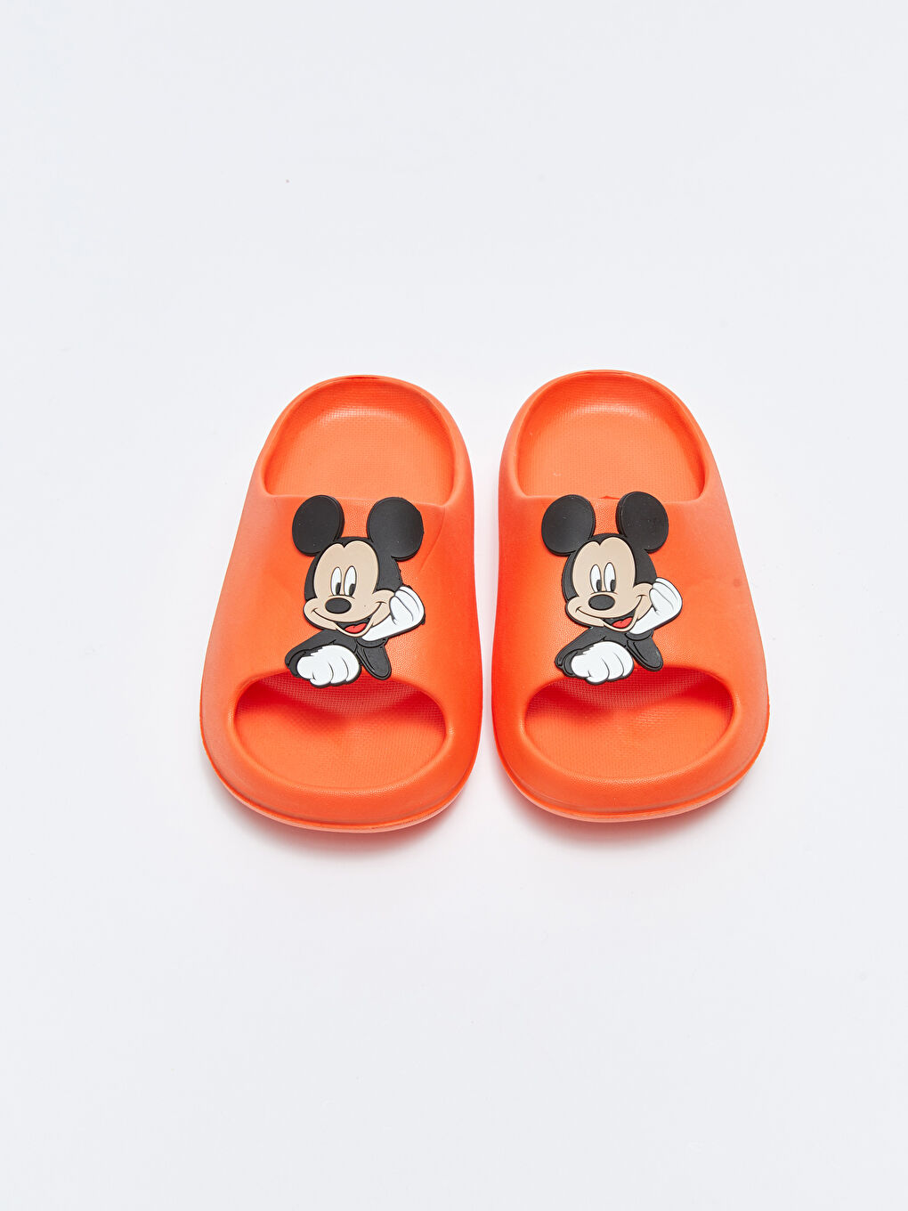 Turuncu Mickey Mouse Lisanslı Tek Bantlı Erkek Çocuk Terlik-2