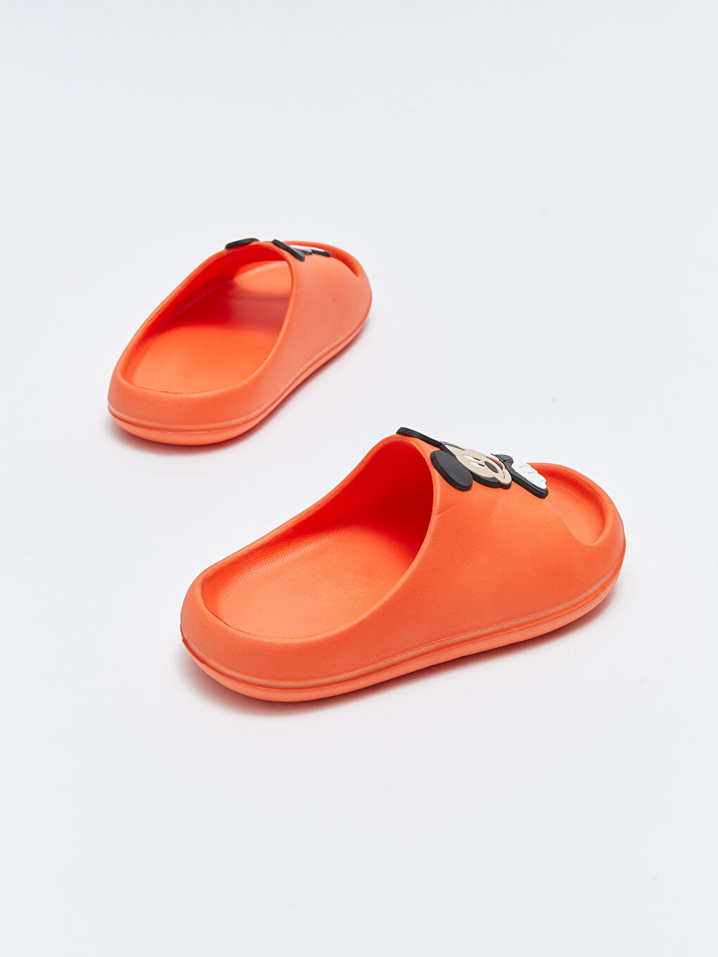 Turuncu Mickey Mouse Lisanslı Tek Bantlı Erkek Çocuk Terlik-4