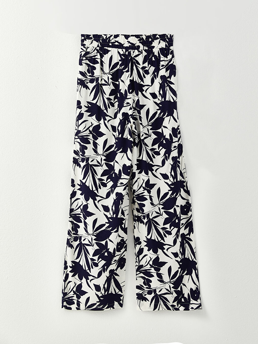 Elasticated Waist Patterned Women's Trousers-6