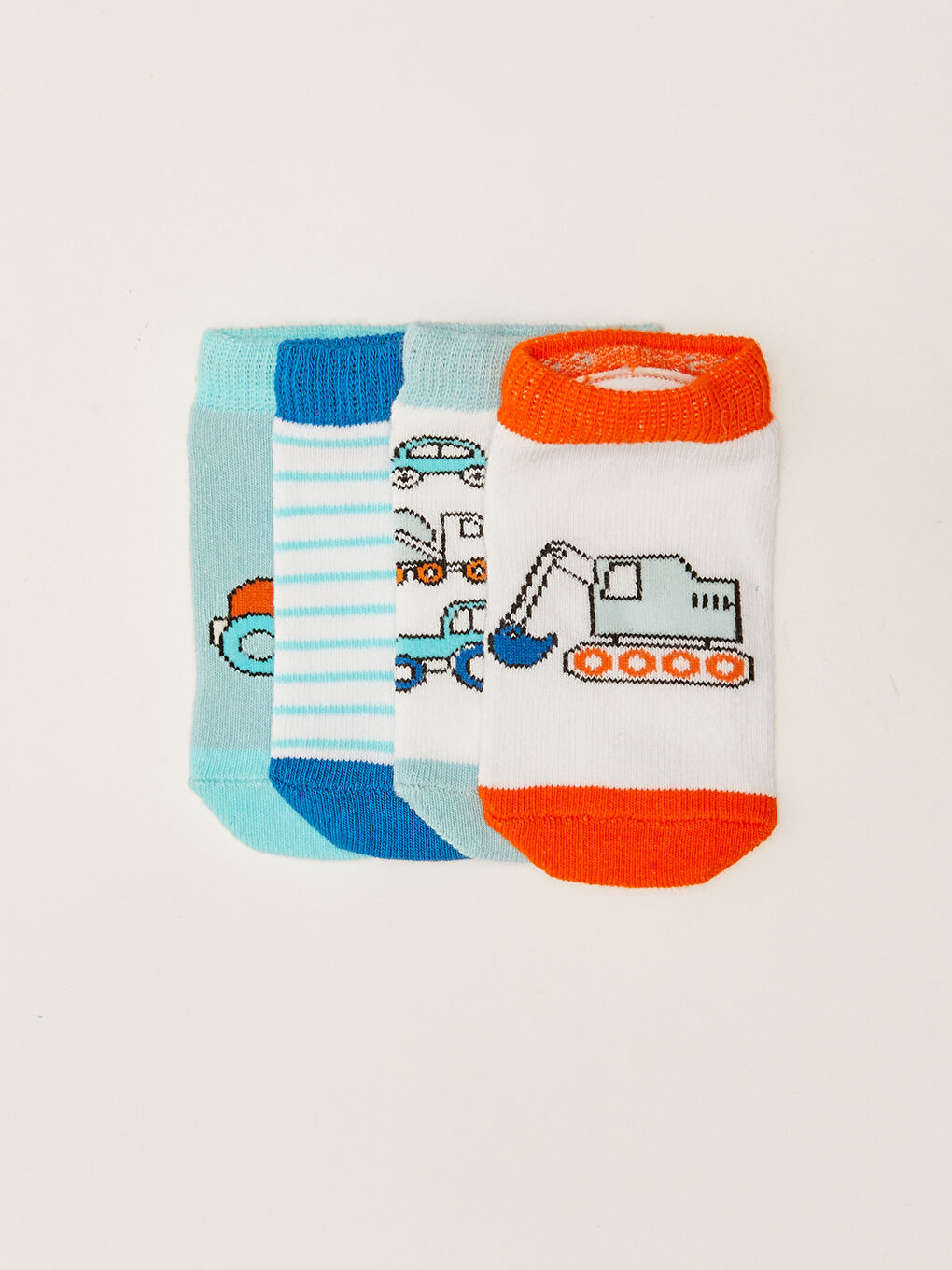 LCW baby Bedruckte Sneaker-Socken für Baby Jungen, 4er-Pack -S2KR09Z1-GH0