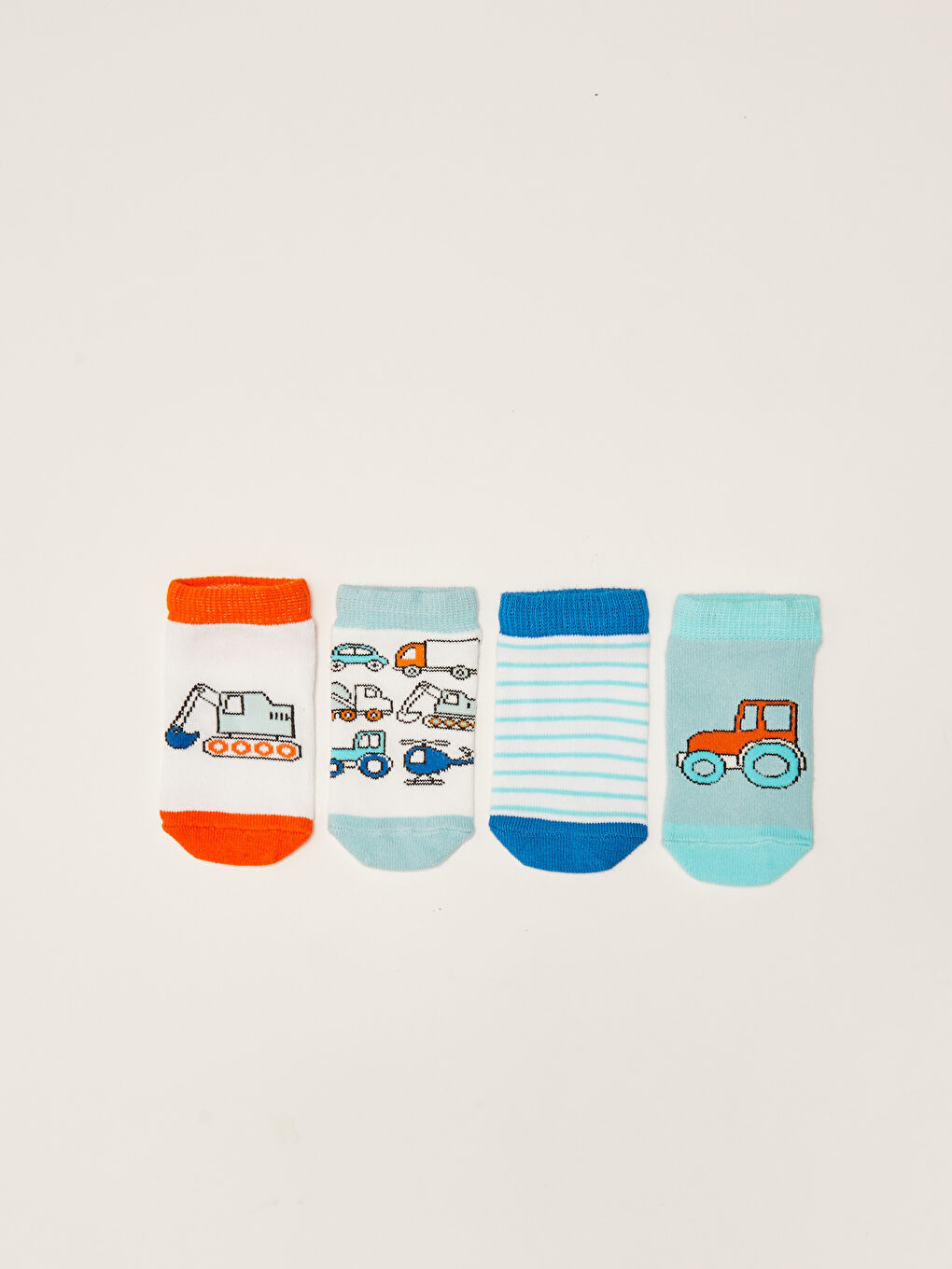 LCW baby Bedruckte Sneaker-Socken für Baby Jungen, 4er-Pack -S2KR09Z1-GH0