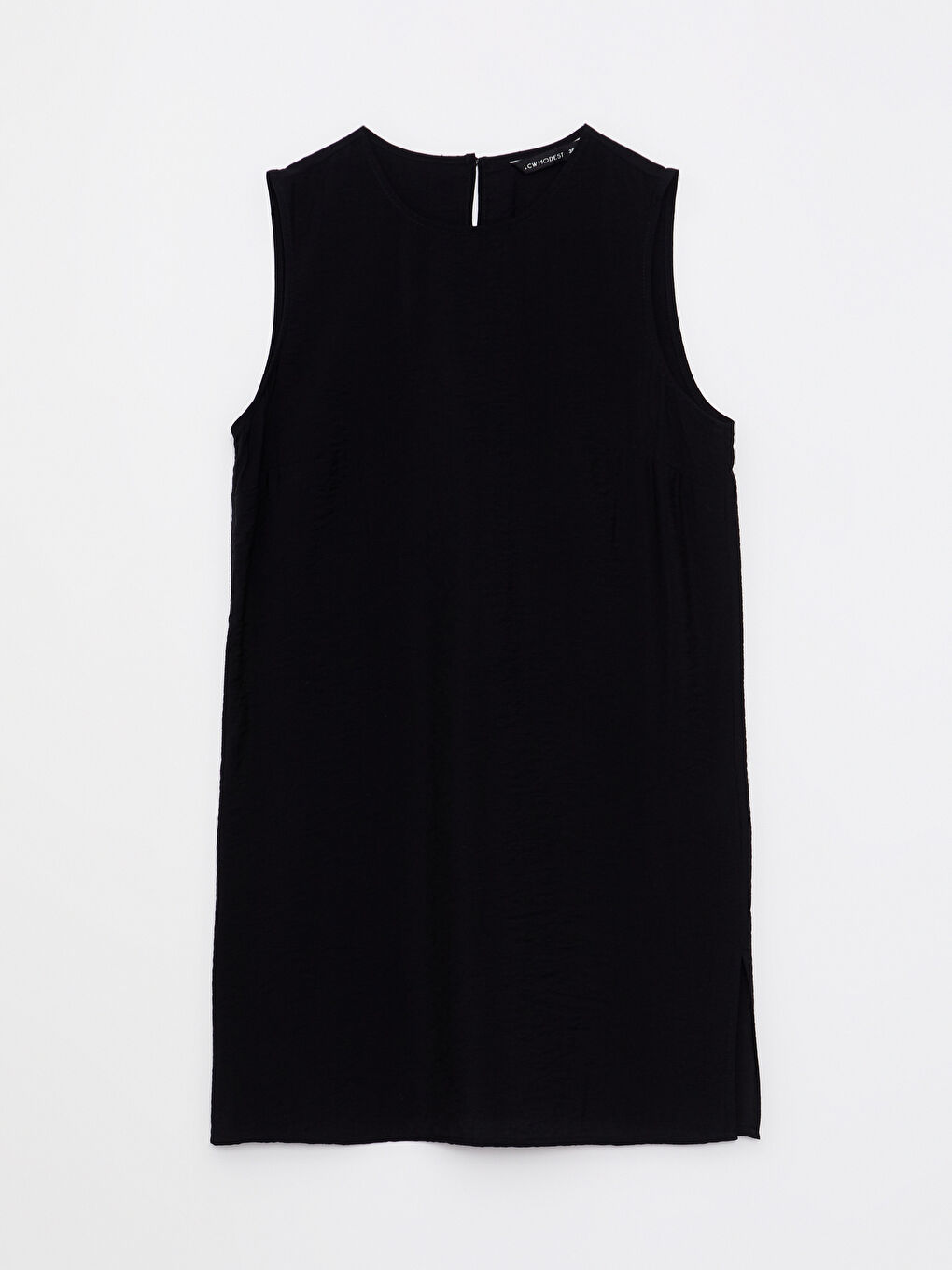 Women's Crew Neck Straight Sleeveless Tunic-4