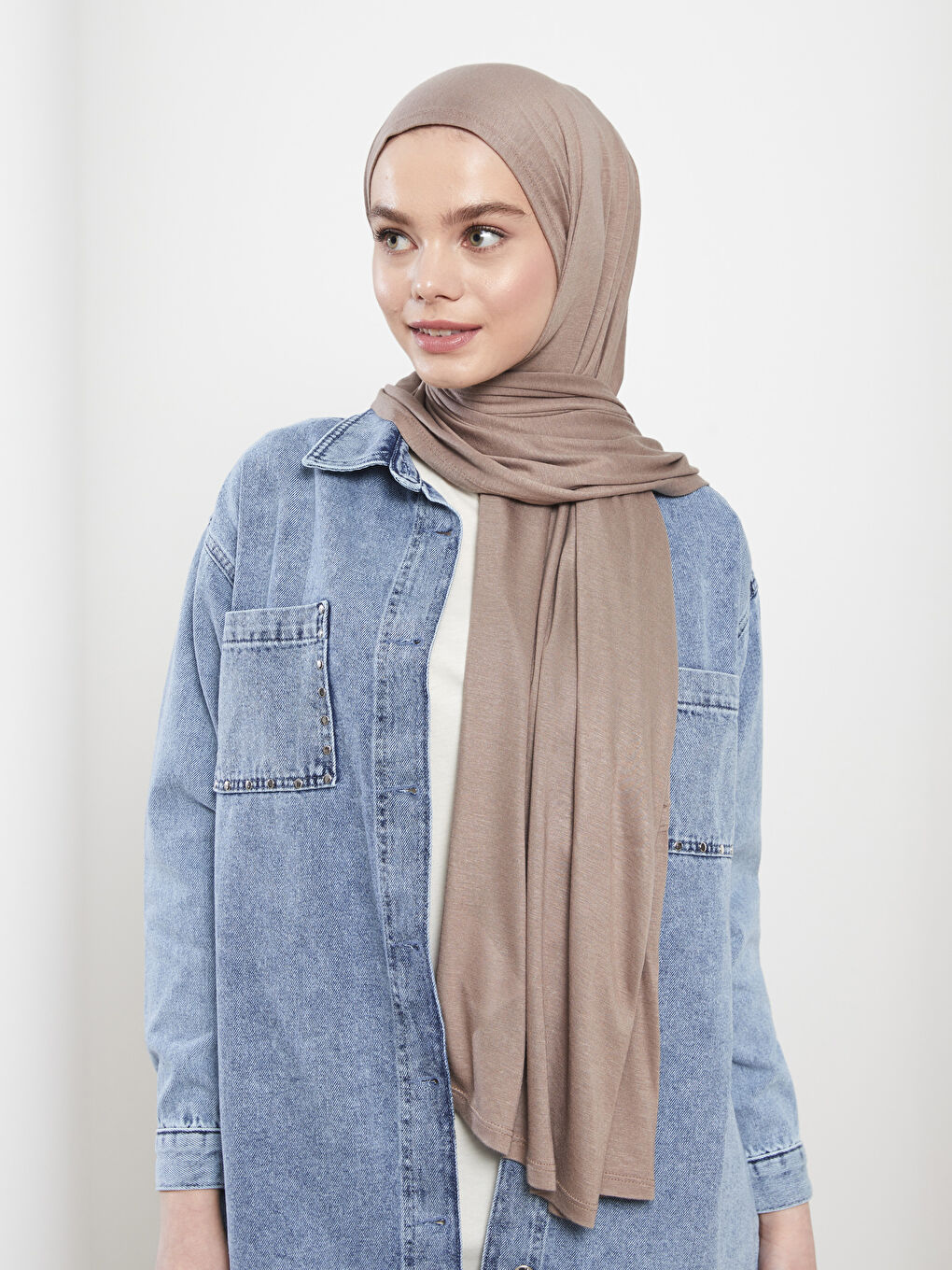 Women's Plain Combed Cotton Shawl-2