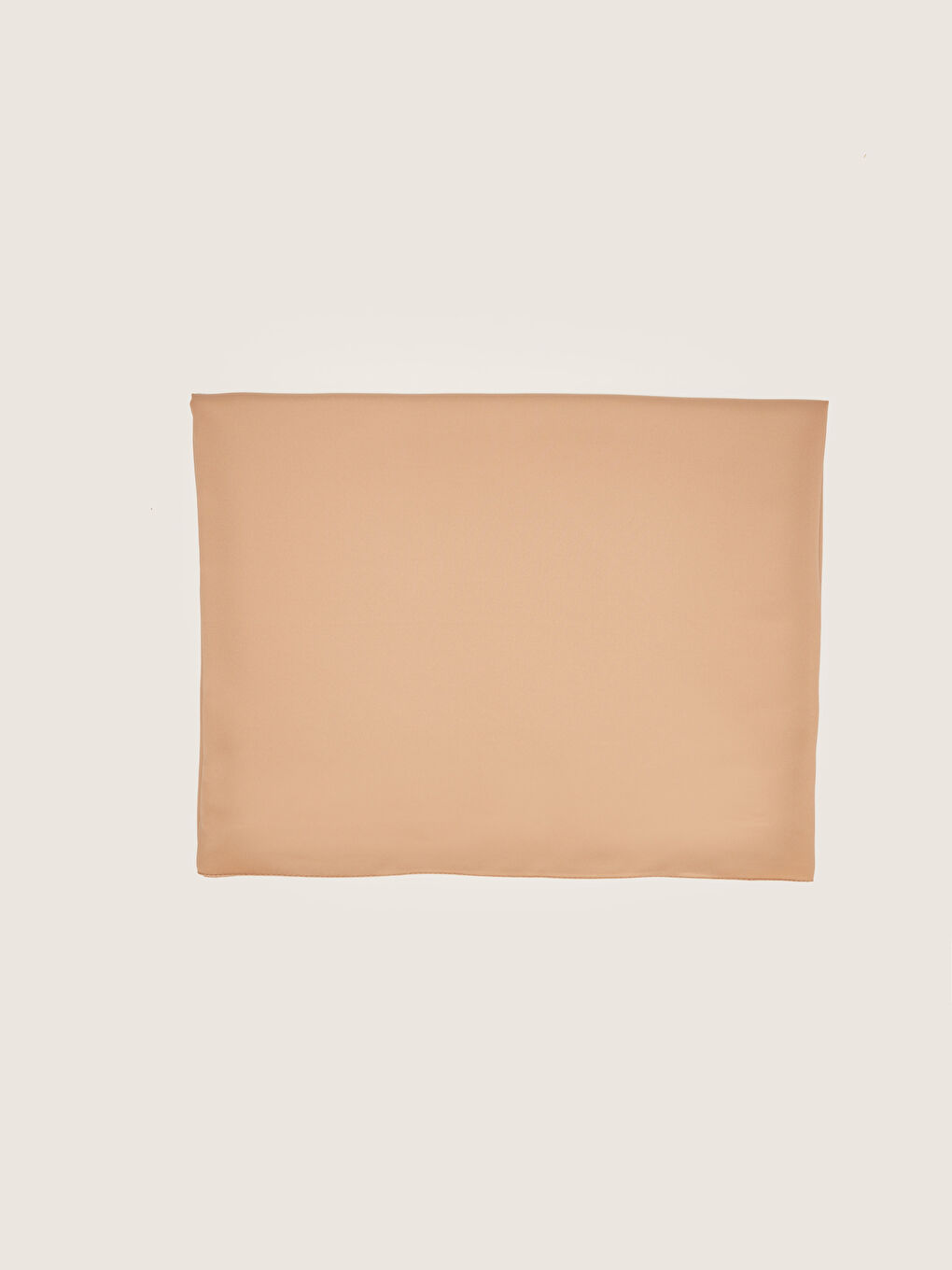 Bej Kadın Düz Medine İpeği Şal-7