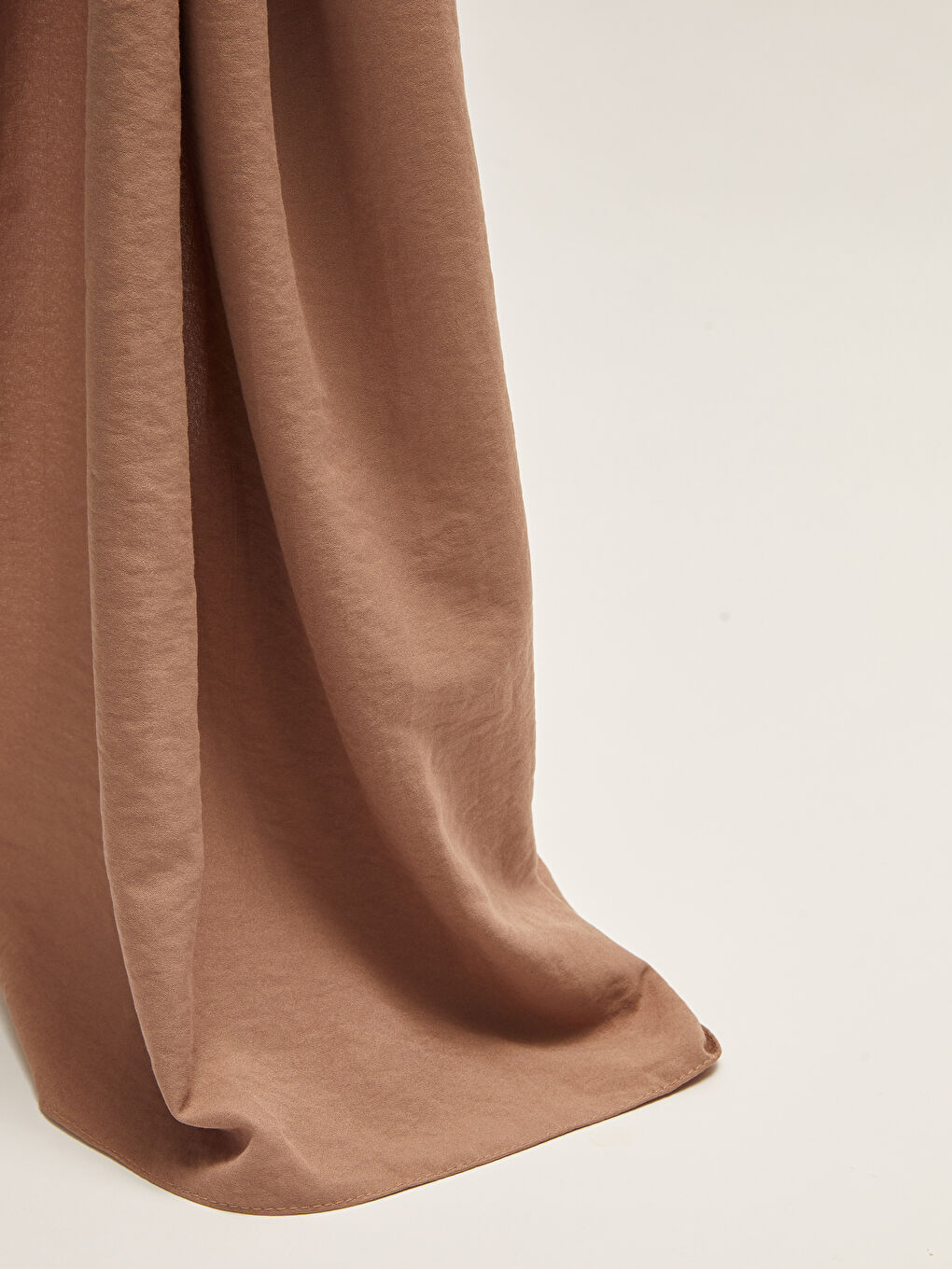 Kahverengi Kadın Düz Jazz Şal-3