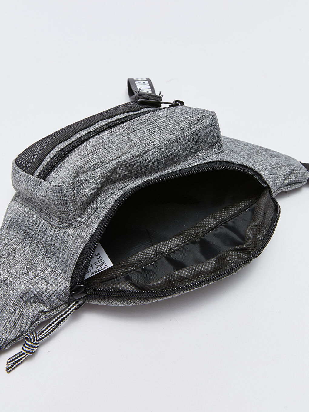 Gri File Detaylı Erkek Çocuk Bel Çantası-3