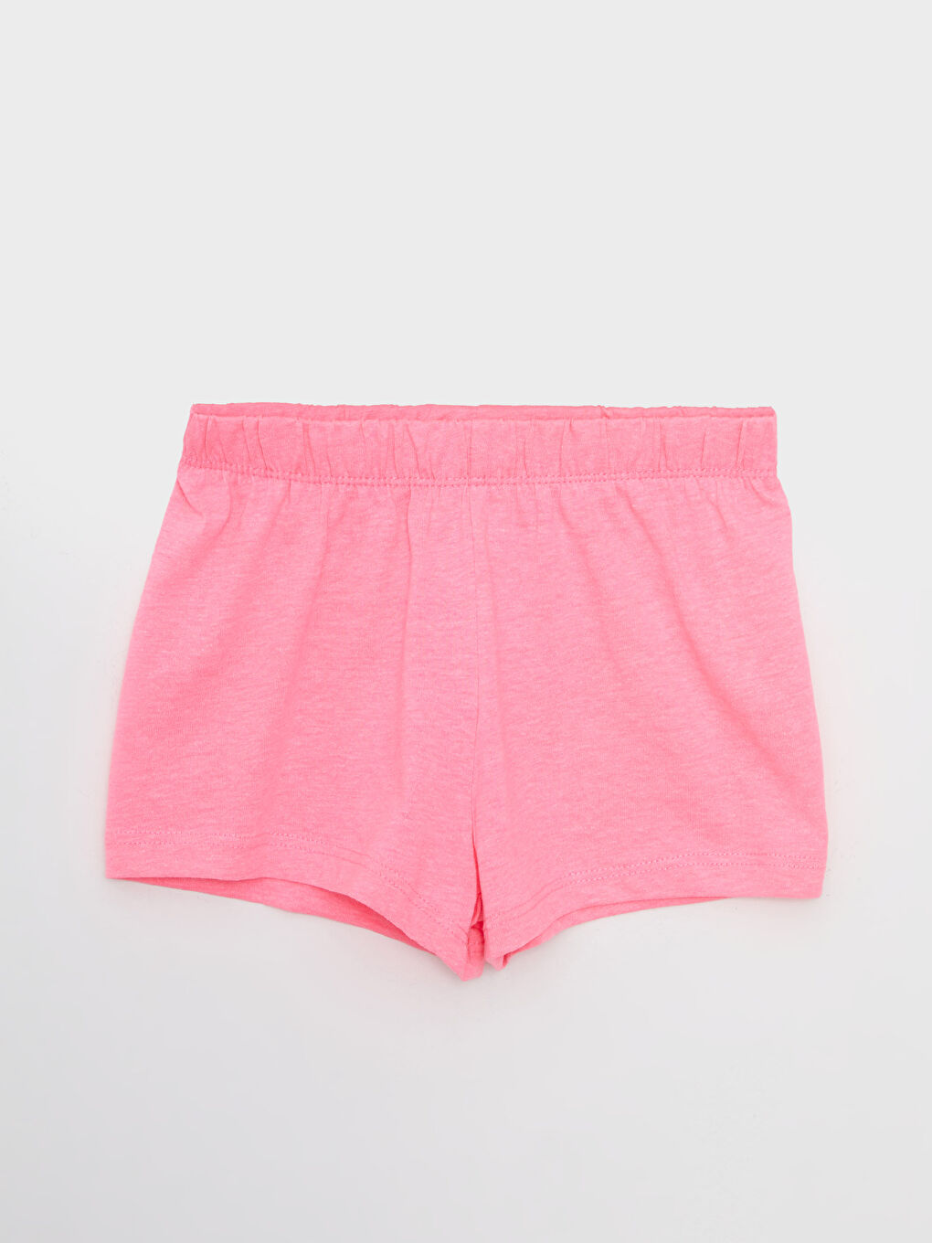 Beyaz Bisiklet Yaka Baskılı Kız Bebek Atlet ve Şort 2'li Takım-2