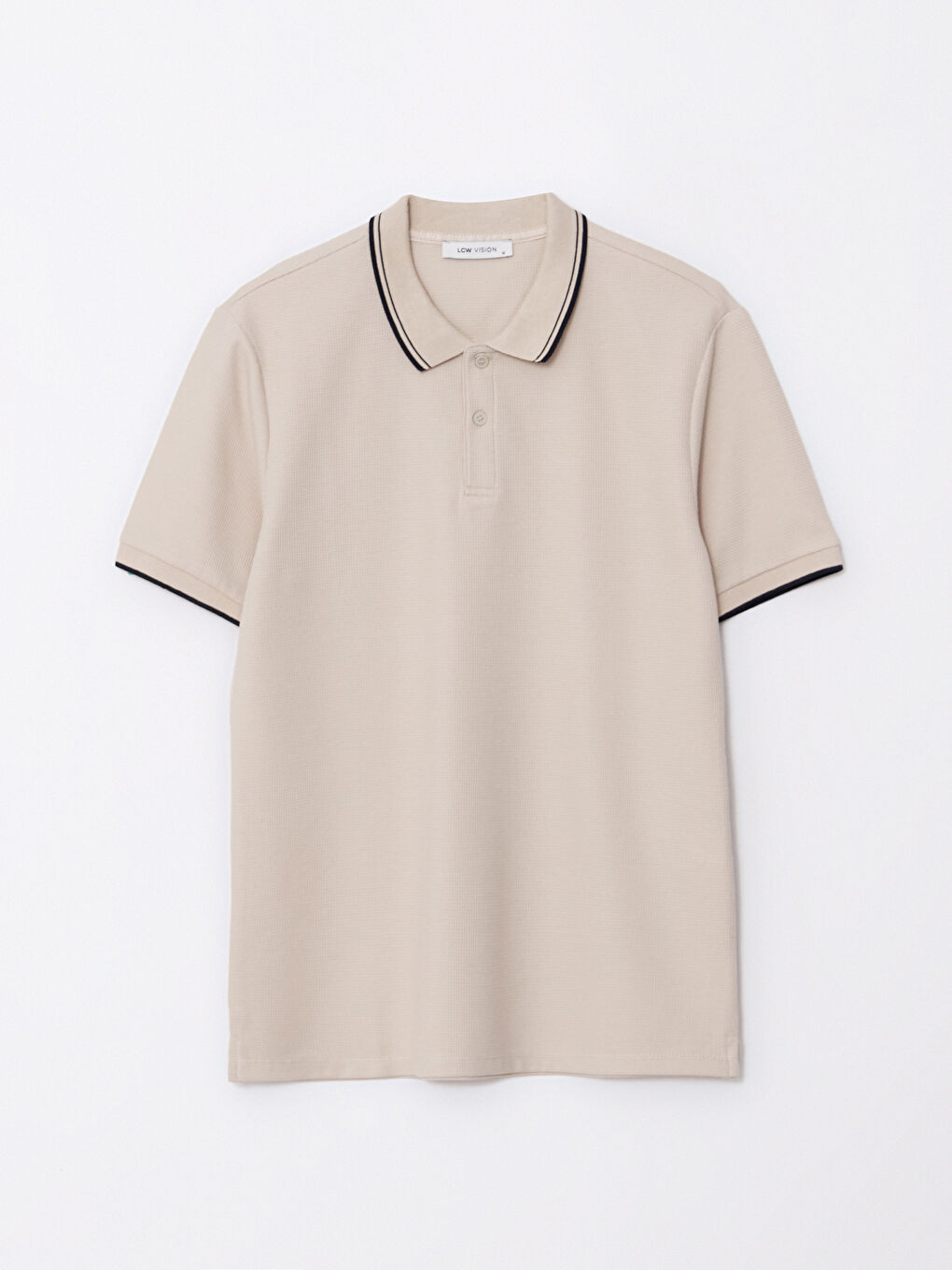 Ерлерге арналған поло жағалы қысқа жең футболка-5