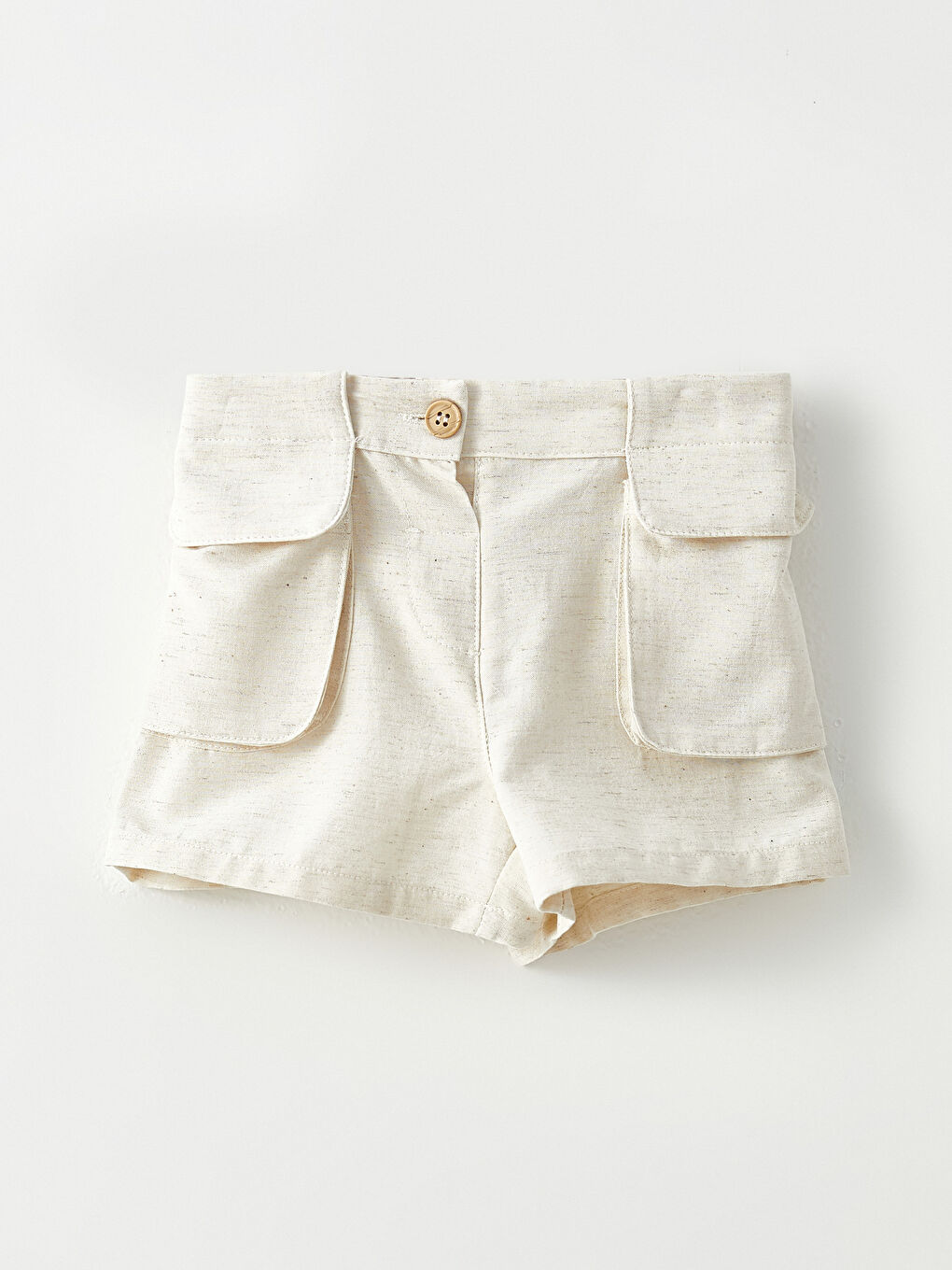 Elastic Waist Basic Baby Girls' Shorts -S2KS43Z1-SGP
