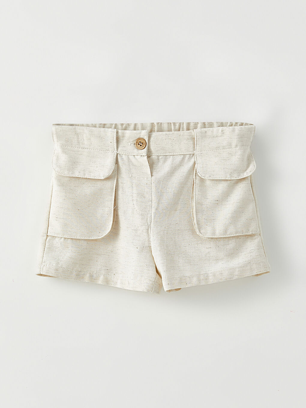 Elastic Waist Basic Baby Girls' Shorts -S2KS43Z1-SGP
