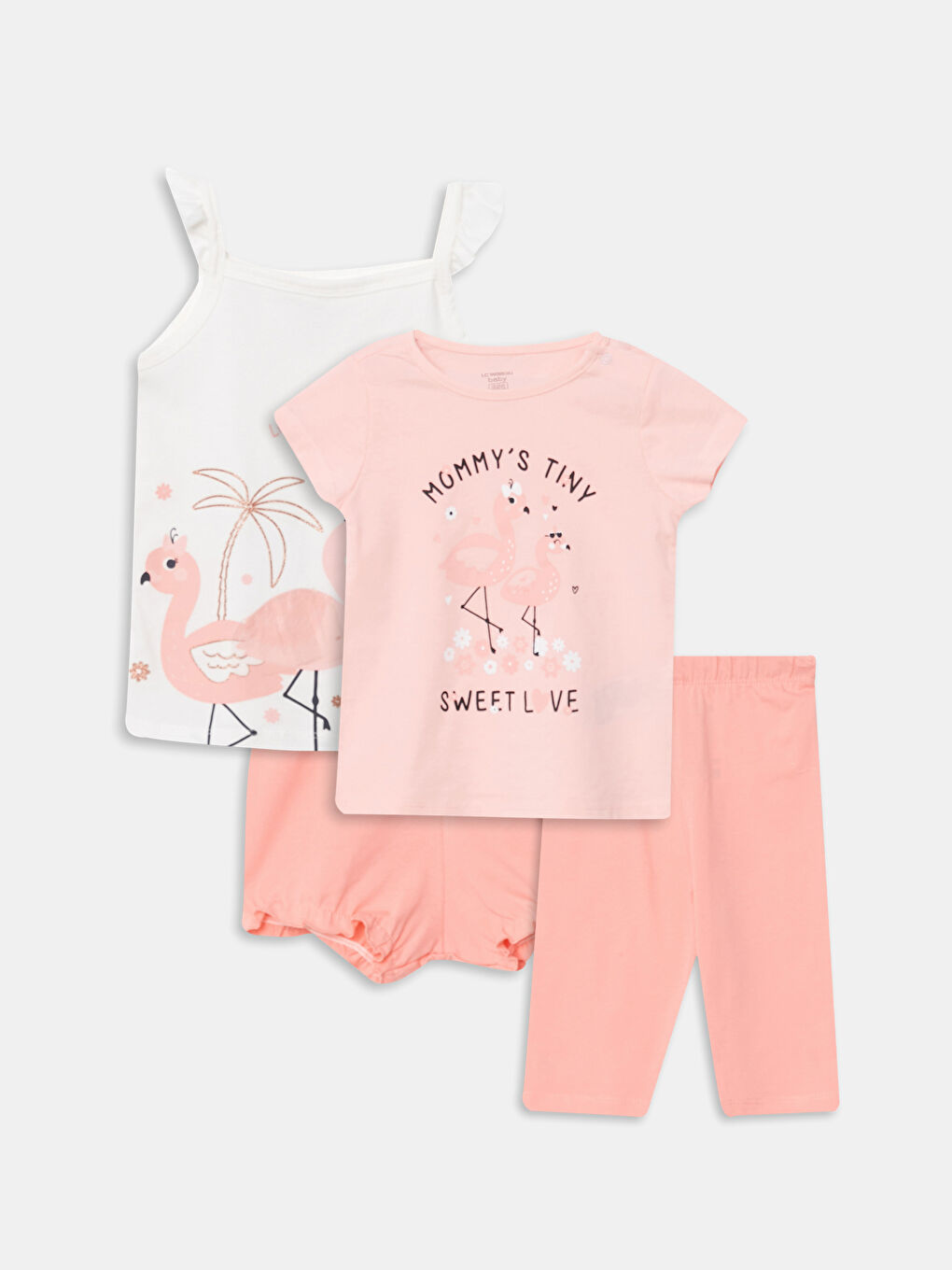 Ensemble de Pyjama en Coton Imprimé pour Bébé Fille 2-Pièces