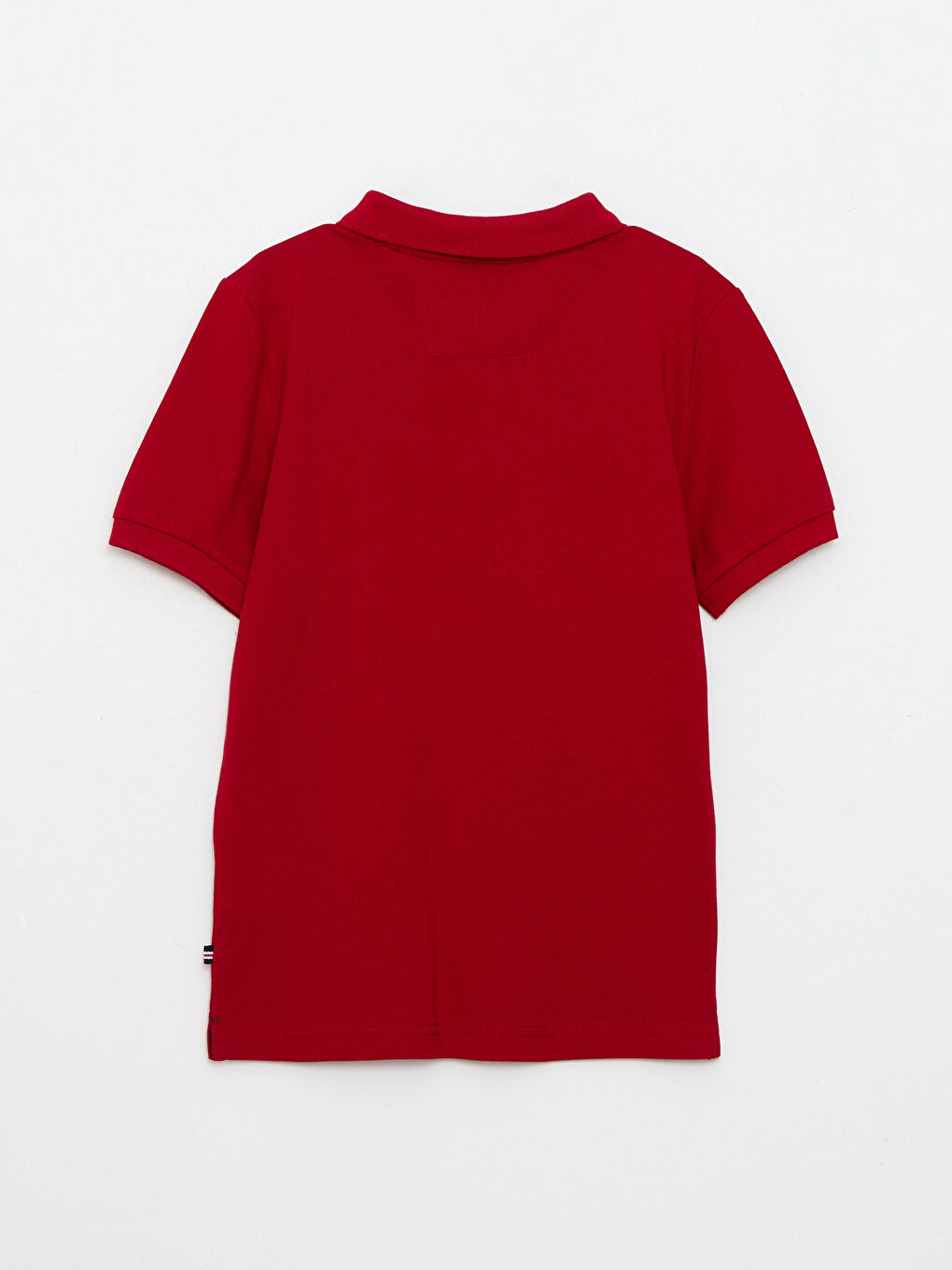 Поло жағалы кестеленген қысқа жеңді ұл футболка-1