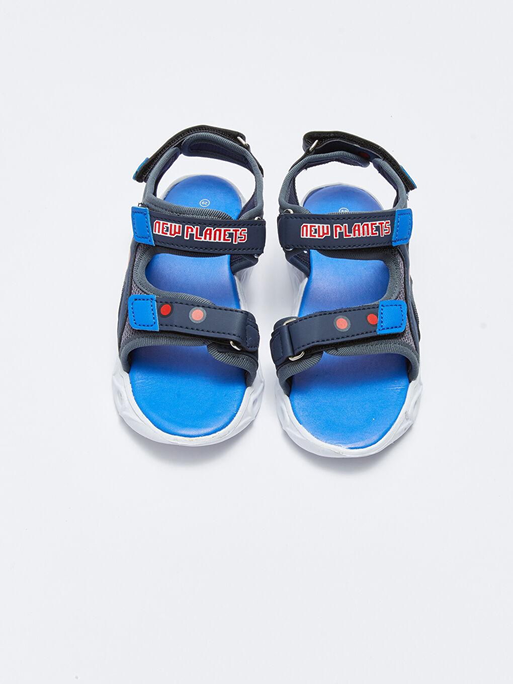 LCW STEPS Lighted Hook and Loop Boy Sandals -S2KT15Z4-CRP