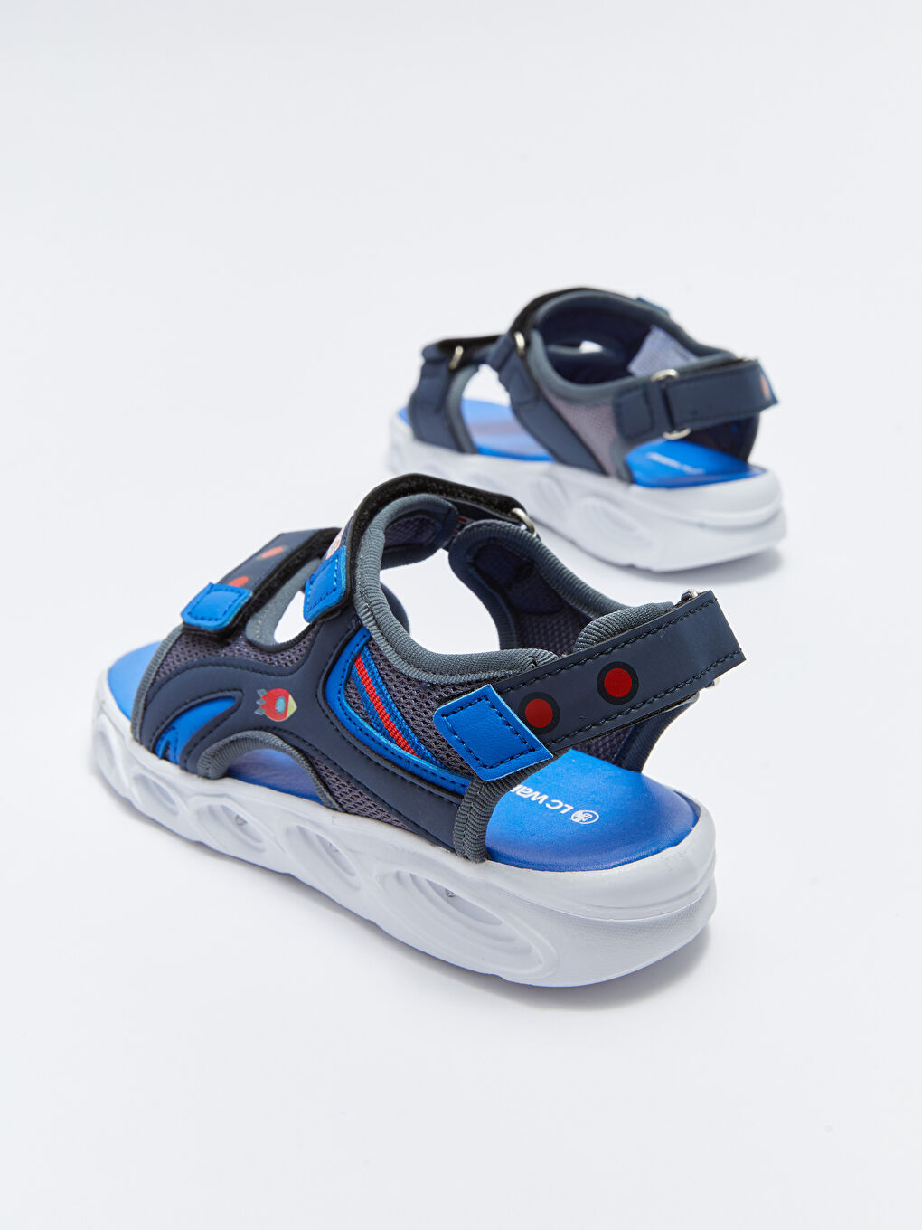 LCW STEPS Lighted Hook and Loop Boy Sandals -S2KT15Z4-CRP