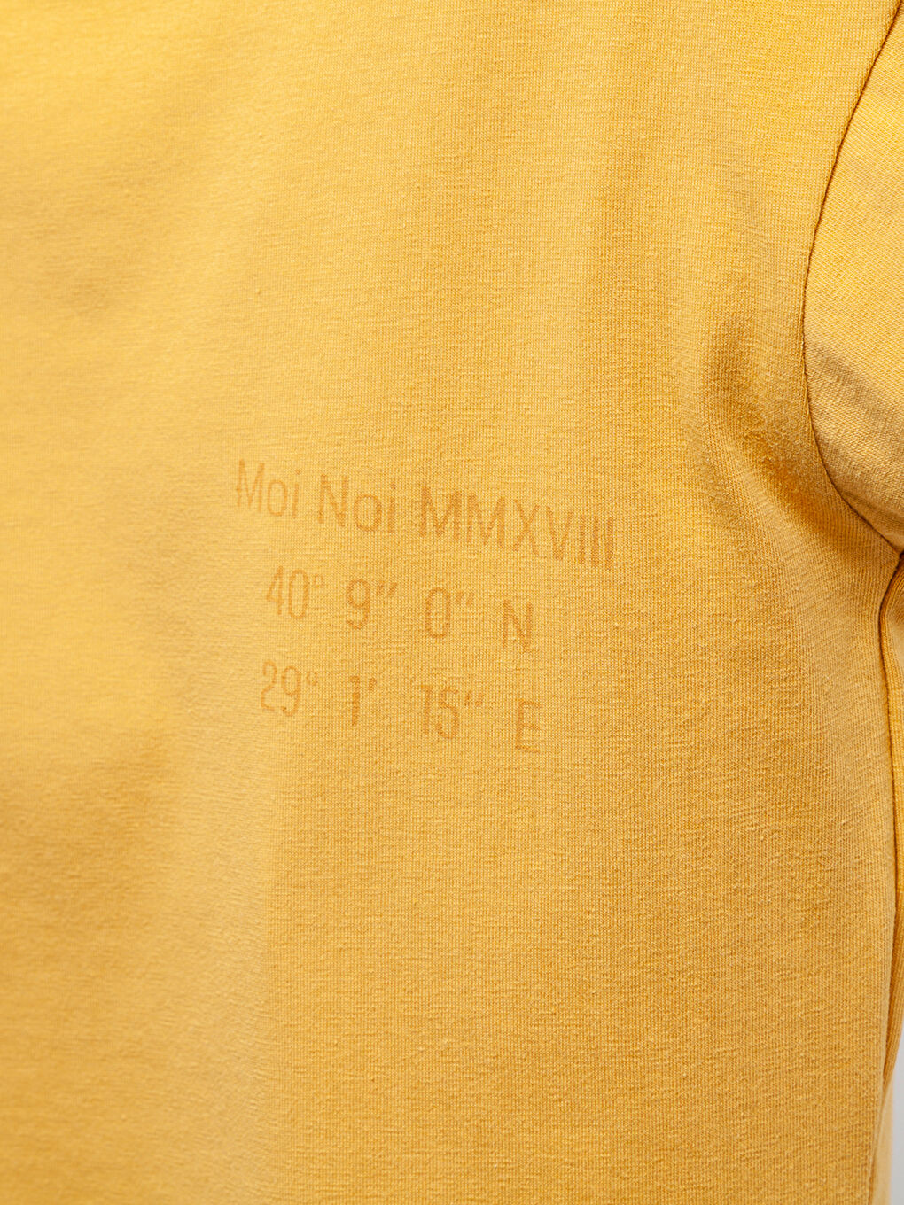 Sarı Bisiklet Yaka Kısa Kollu Basic Bebek Tişört ve Şort 2'li-1