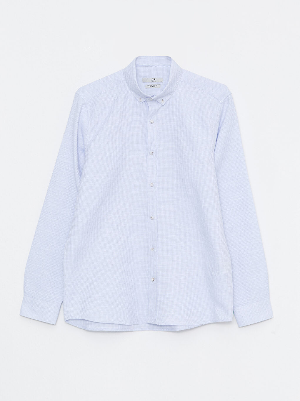 Mavi Regular Fit Uzun Kollu Armürlü Erkek Gömlek-6