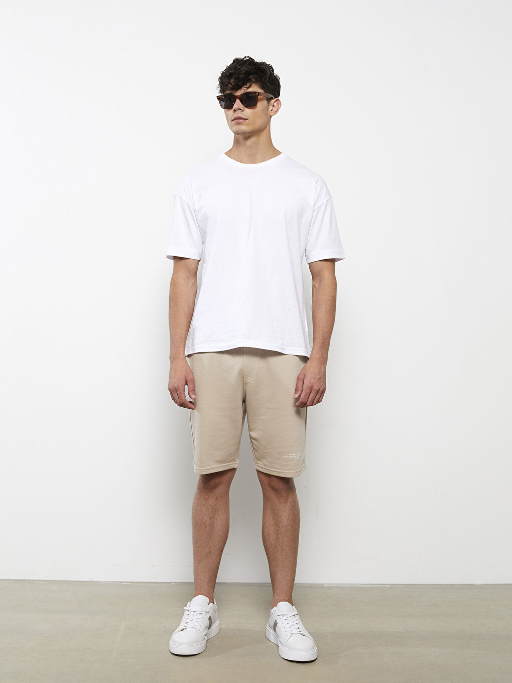 Regular Fit Men's Shorts with Elastic Waist