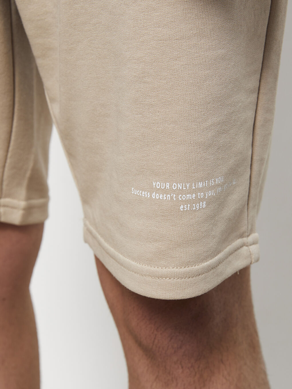 Regular Fit Men's Shorts with Elastic Waist-3