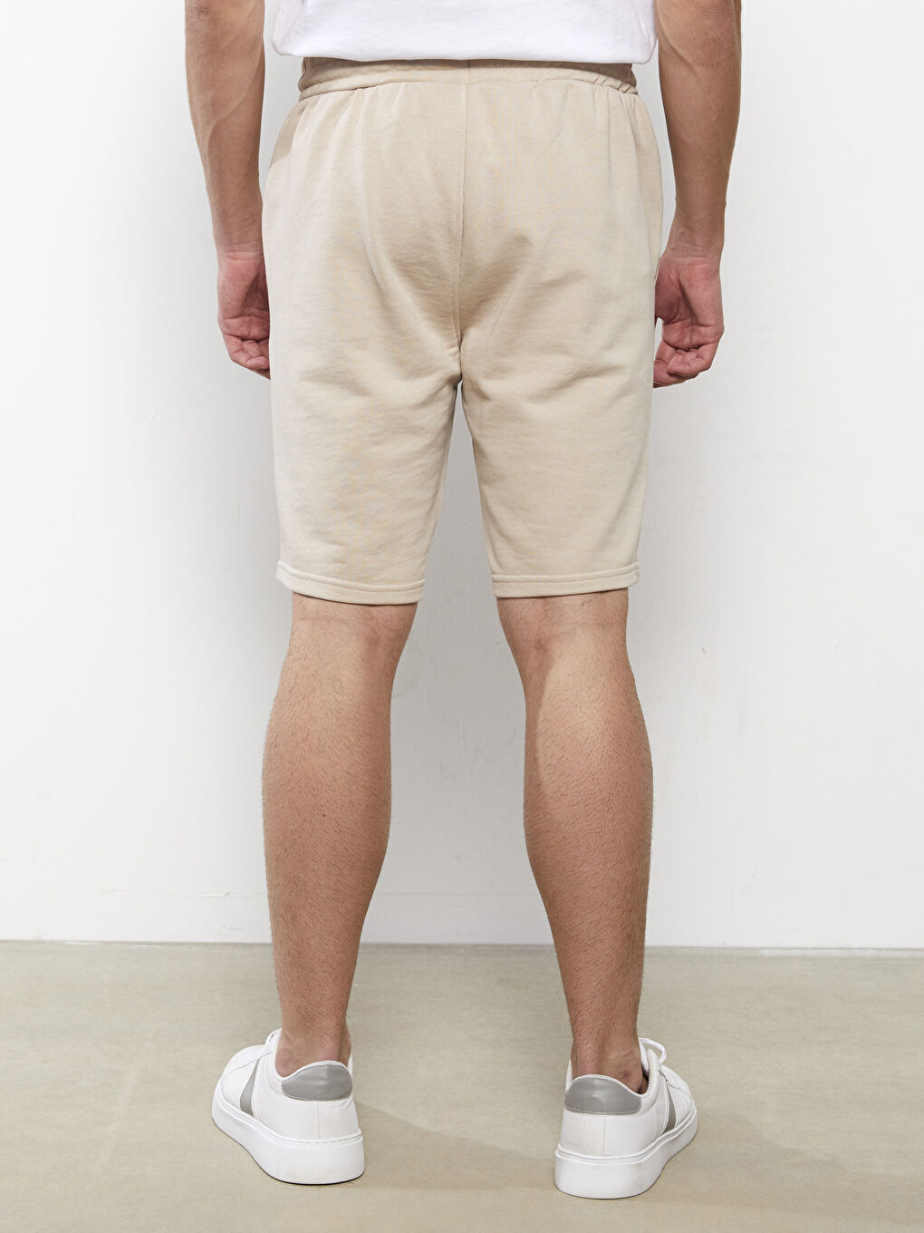 Regular Fit Men's Shorts with Elastic Waist-4