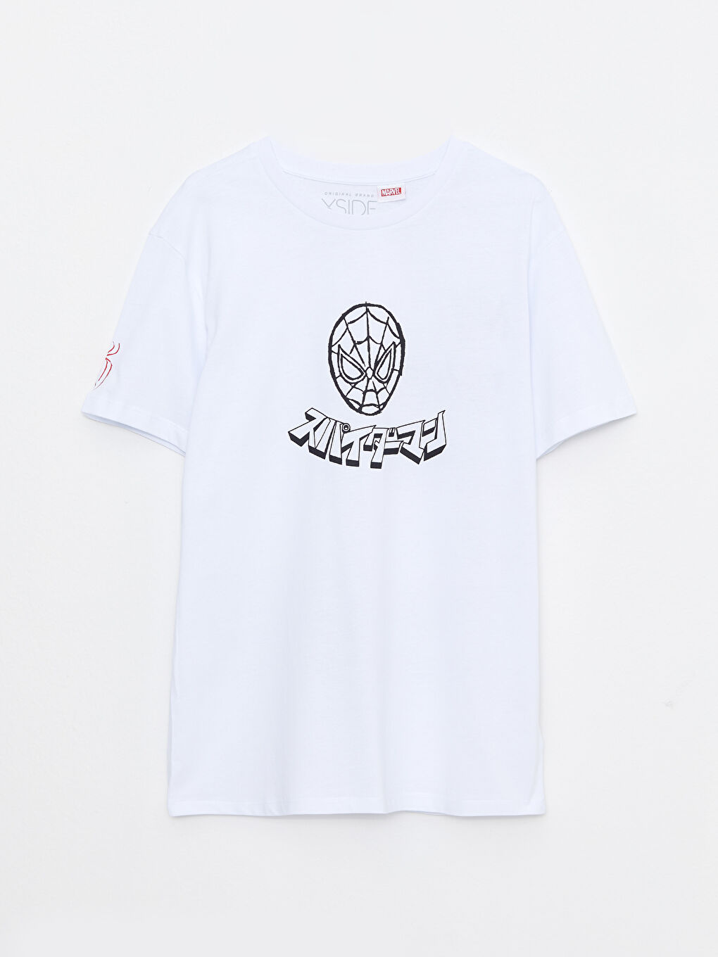 XSIDE Crew Neck Short Sleeve Spiderman Printed Combed Cotton Men's T-Shirt -S2KU69Z8-KE8