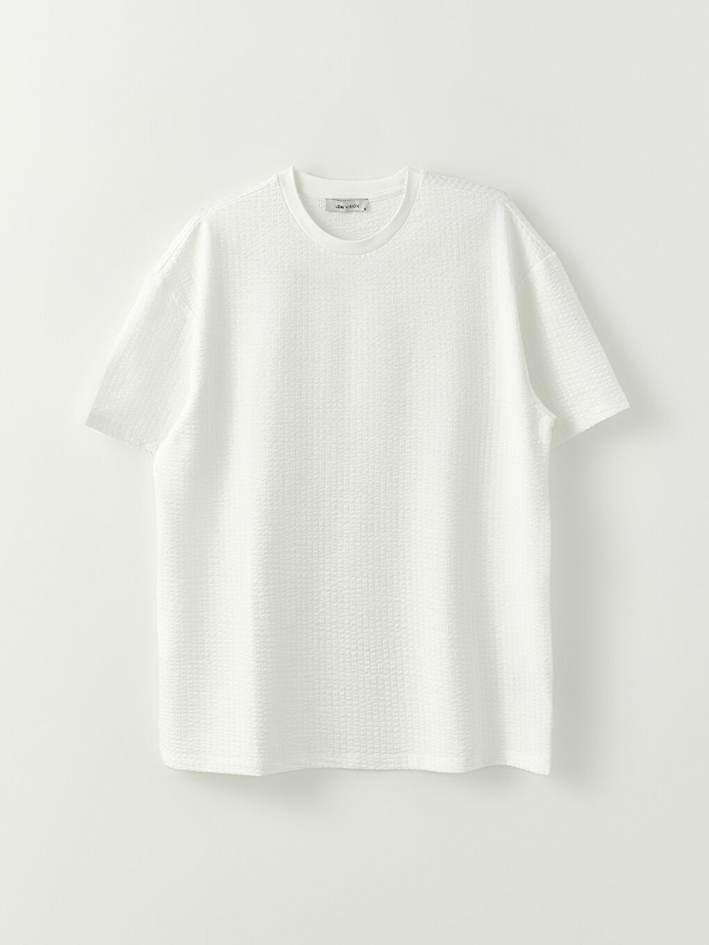 Ekru Bisiklet Yaka Kısa Kollu Çizgili Erkek Tişört-5