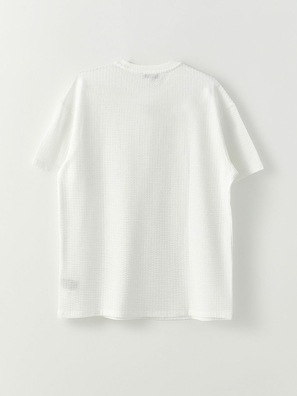 Ekru Bisiklet Yaka Kısa Kollu Çizgili Erkek Tişört-6