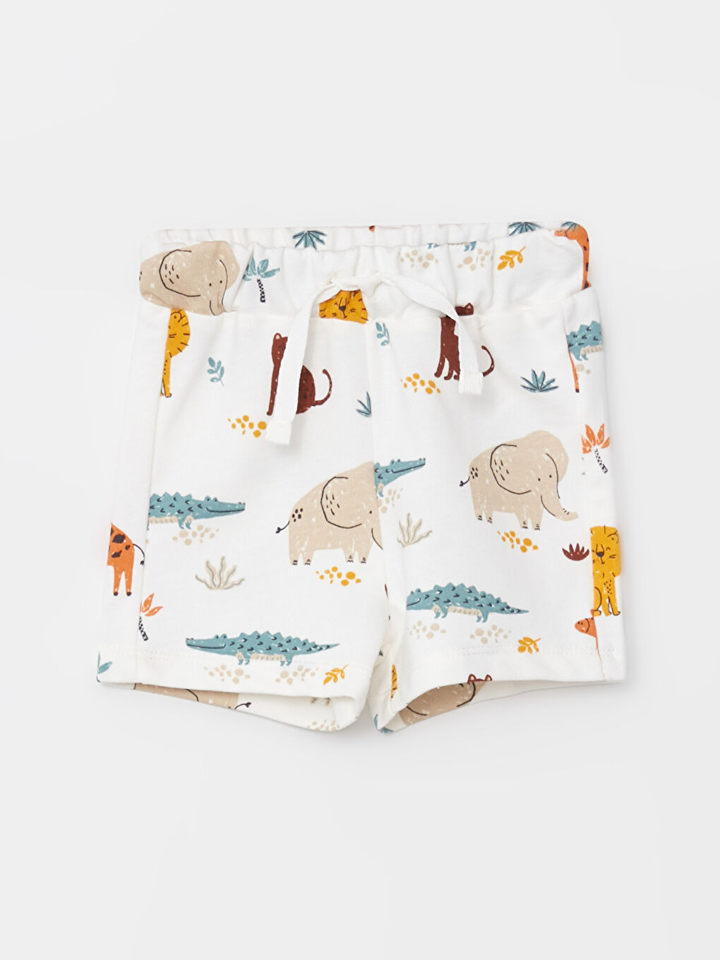 Crew Neck Short Sleeve Printed Baby Boys' T-Shirt and Shorts 2 Pack Set-2