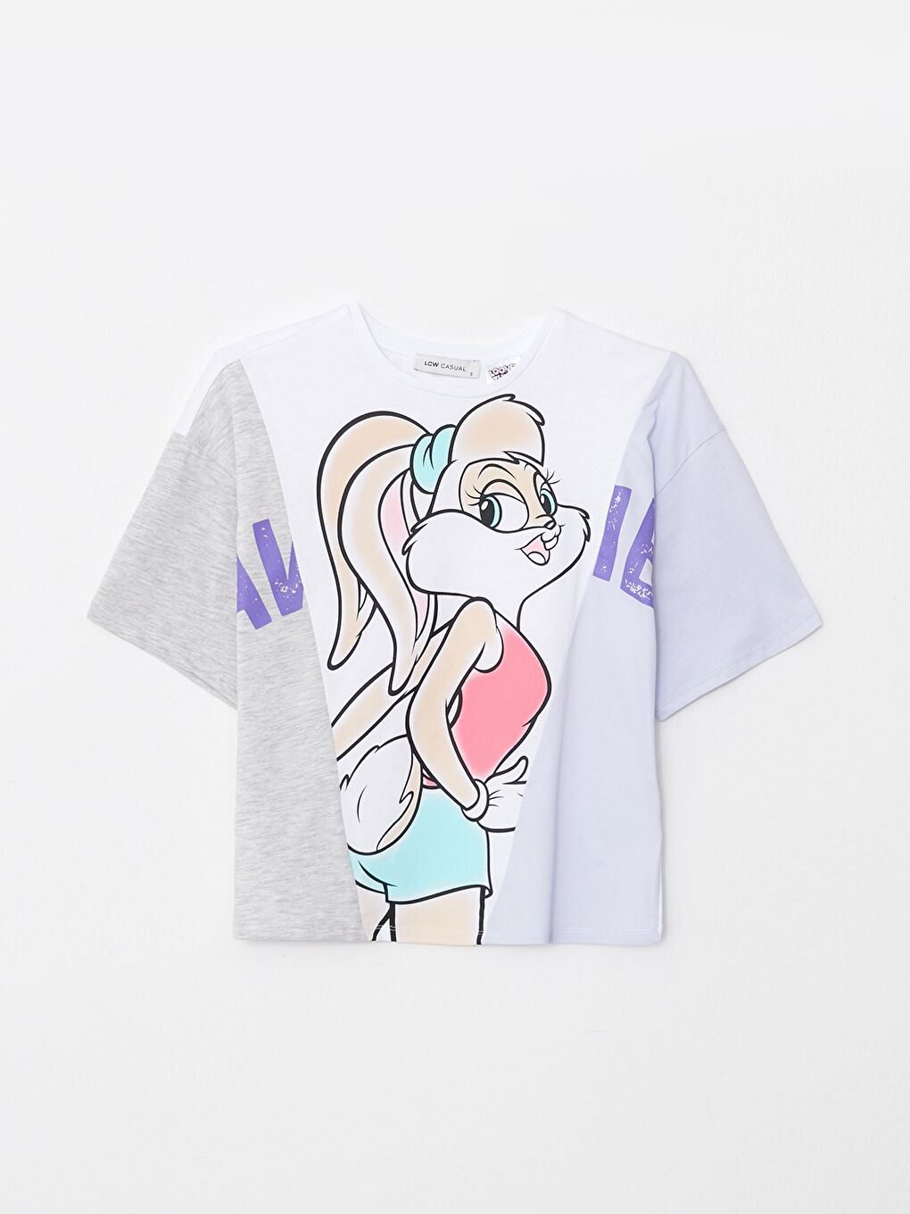 LCW Vision Majica sa okruglim izrezom, štampana Lola Bunny, kratki rukav, za žene -S2L017Z8-R9K