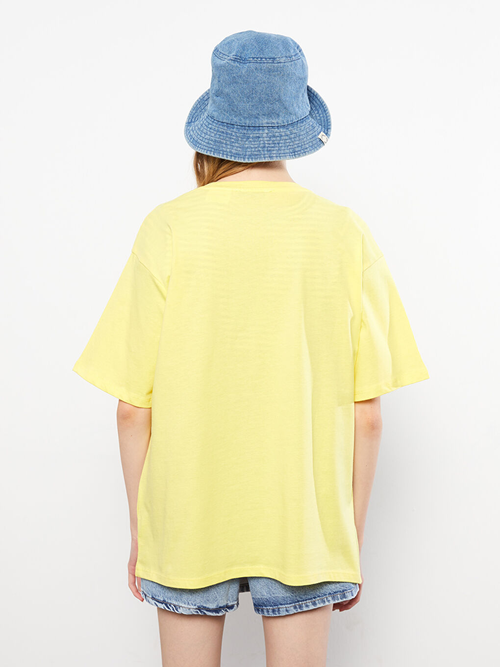 Crew Neck Flintstones Printed Short Sleeve Cotton Women's T-Shirt-4