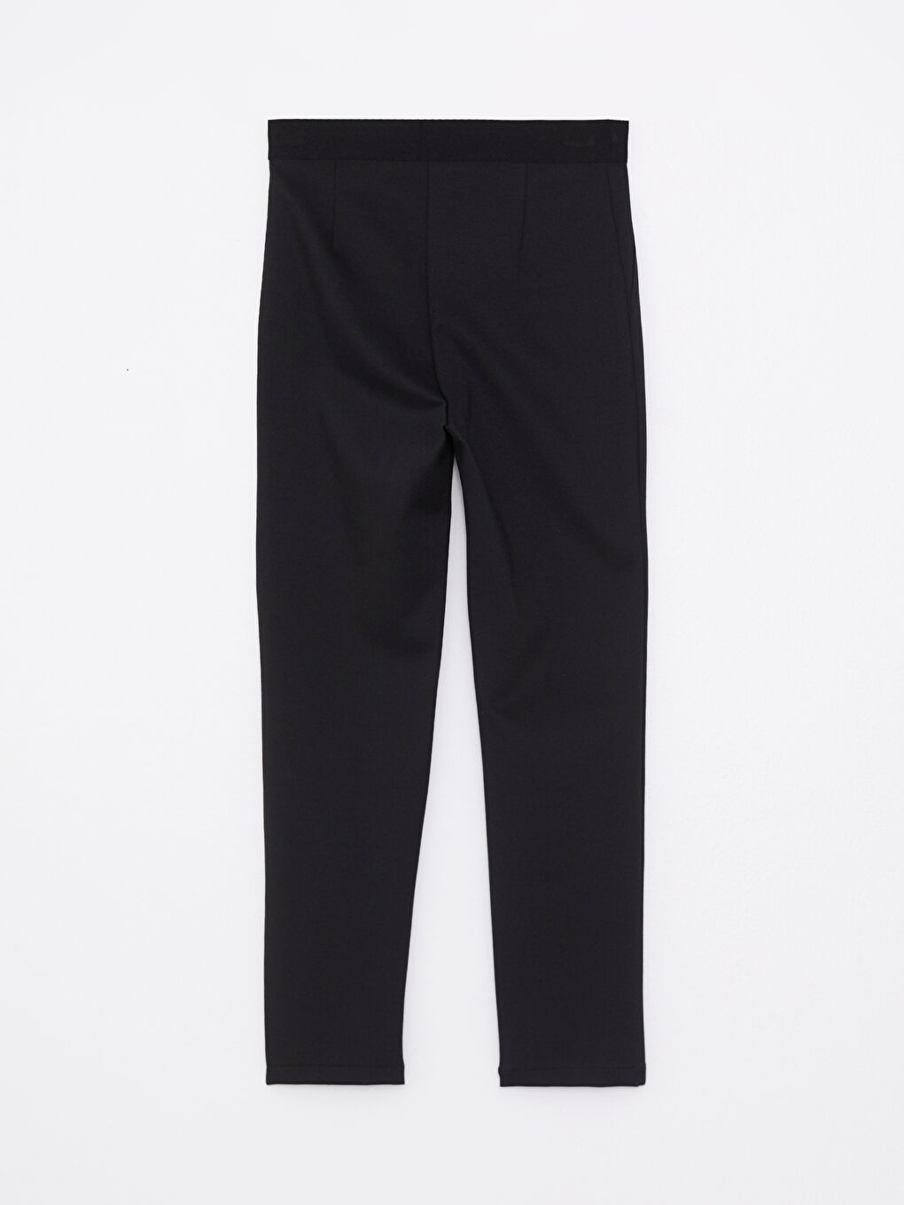 Siyah Kadın Dar Fit Düz Pantolon-7