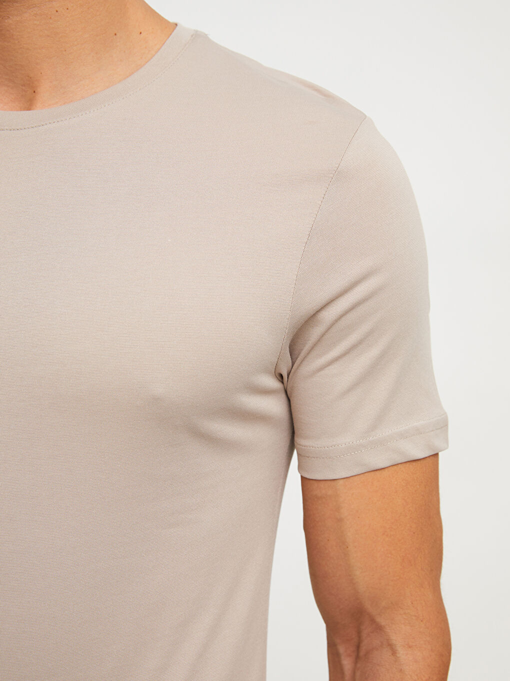 Tricou pentru Bărbați cu Mânecă Scurtă și Guler Rotund-3