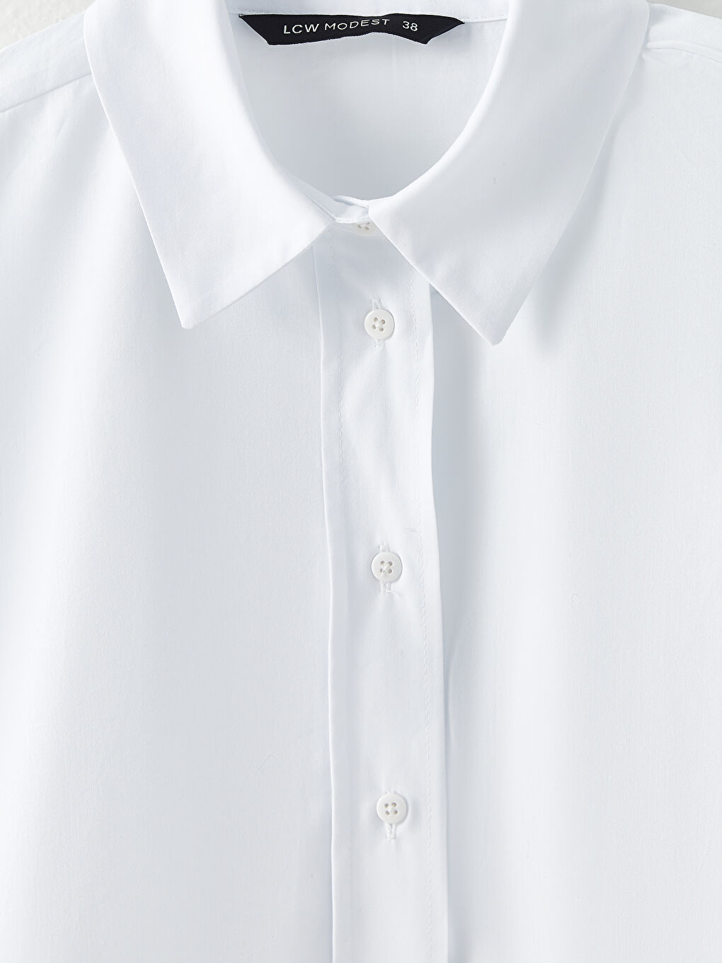 Tunique Chemise Pour Femmes Oversize À Manches Longues En Popeline Uni-7