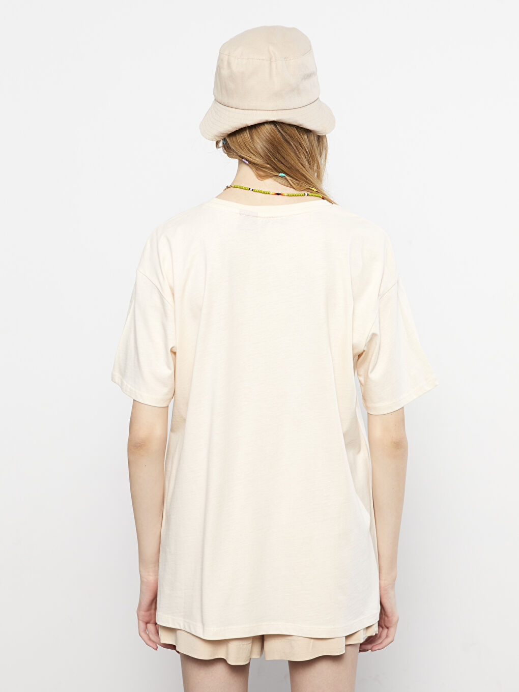 Crew Neck Peanuts Printed Short Sleeve Cotton Women's T-Shirt-5