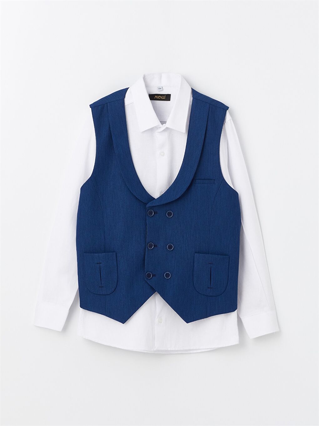 Lacivert Erkek Çocuk Yelekli Takım-2