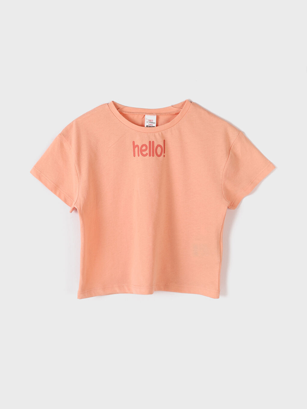 Crew Neck Short Sleeve Baby Girl T-Shirt and Shorts 2-Piece Set-1