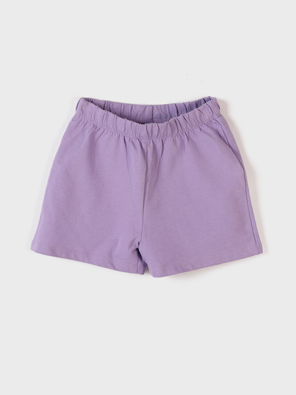 Crew Neck Short Sleeve Baby Girl T-Shirt and Shorts 2-Piece Set-3