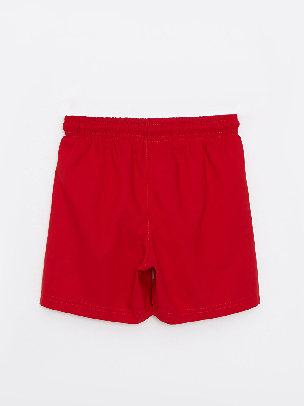 Kırmızı Beli Lastikli Basic Erkek Çocuk Deniz Şortu-1