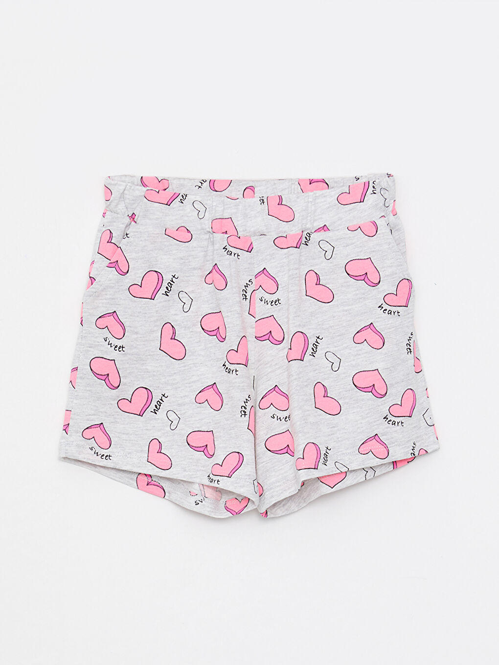 Elastic Waist Patterned Girl's Shorts -S2L223Z4-LRW